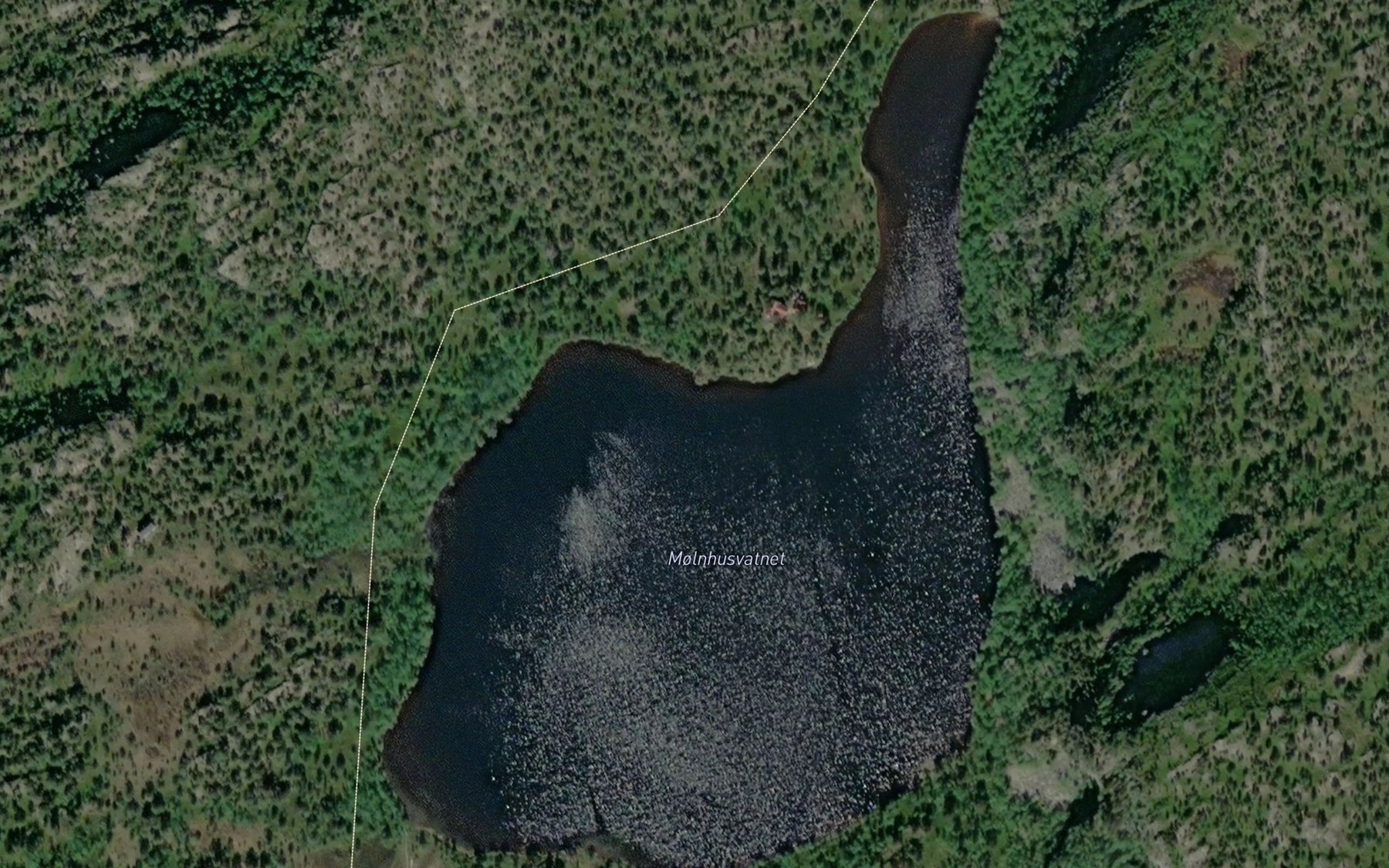 Satellite map of the Molnesvatnet