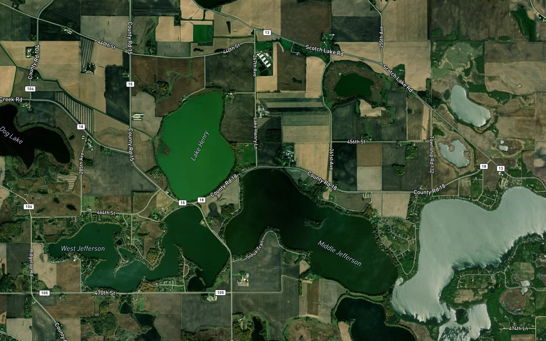 Satellite map of the Spot 7