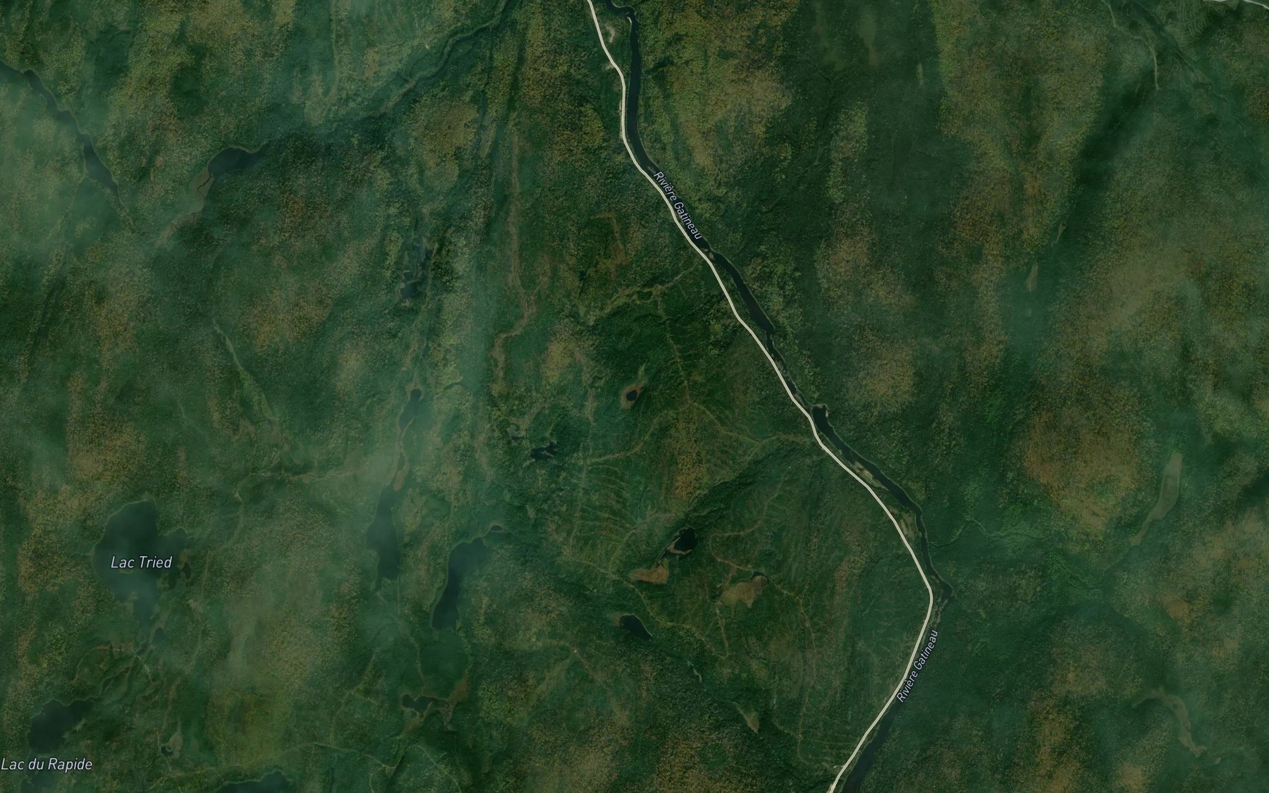Satellite map of the Lac Ryot