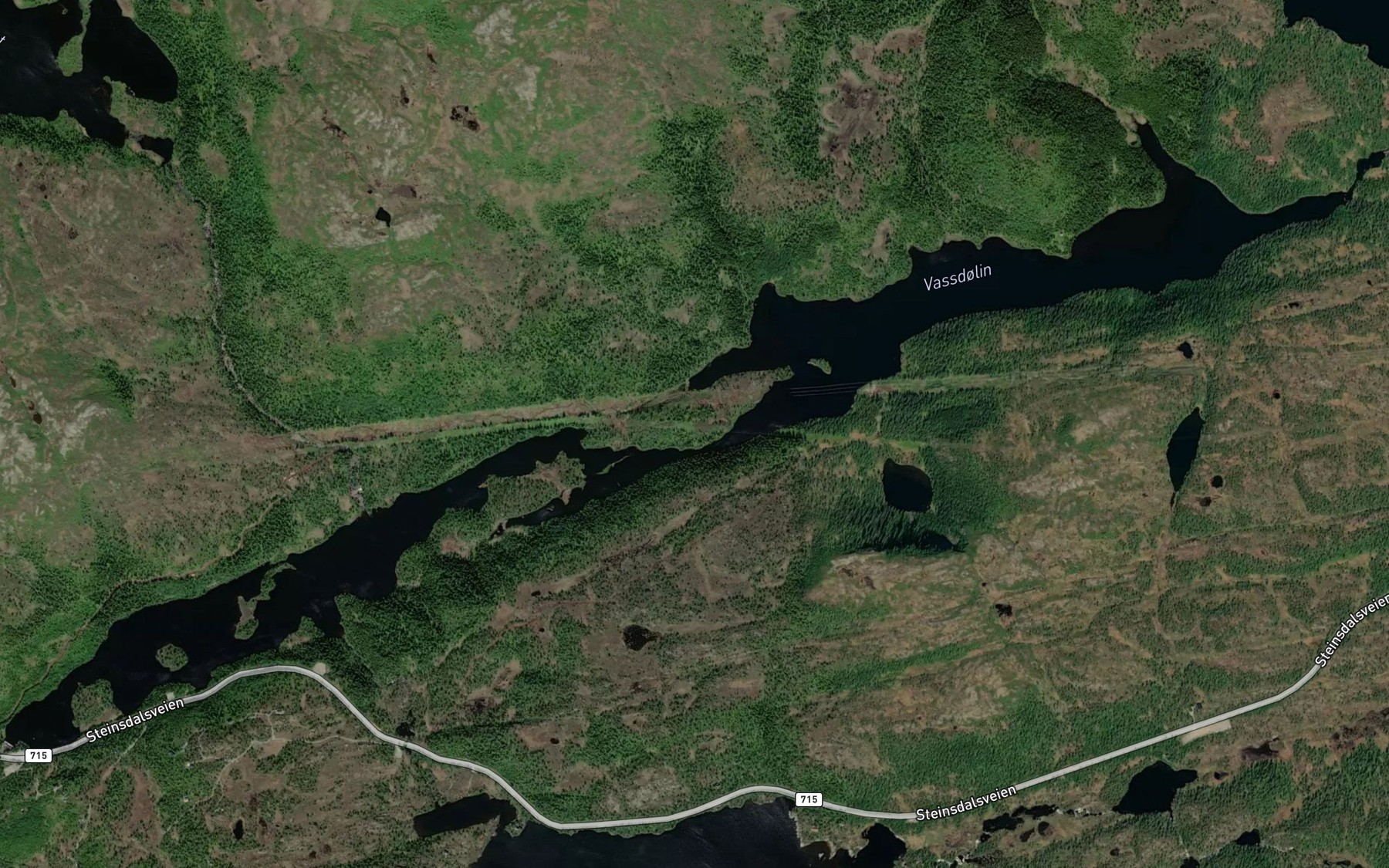 Satellite map of the Vassdolin