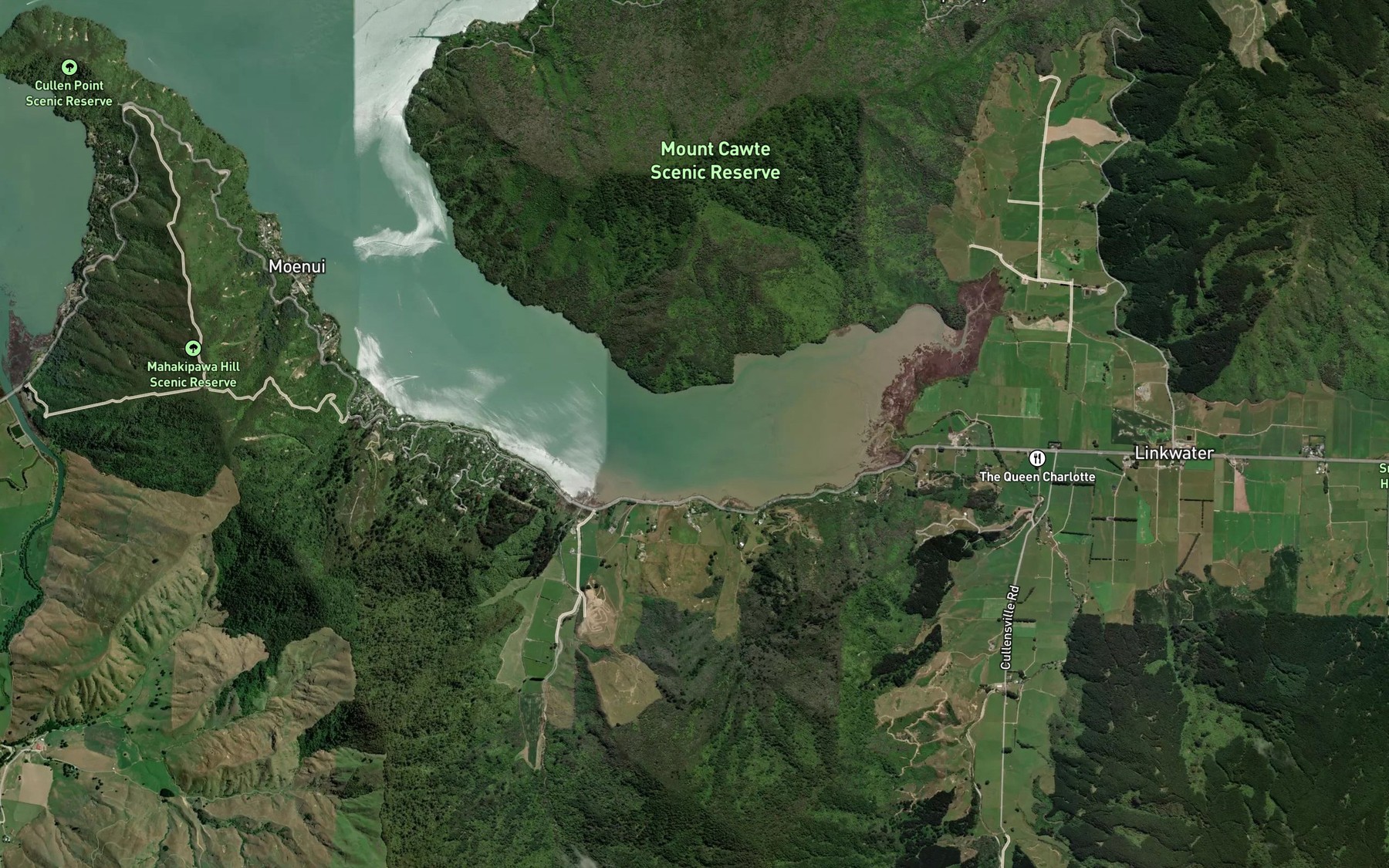 Satellite map of the Taylor Creek