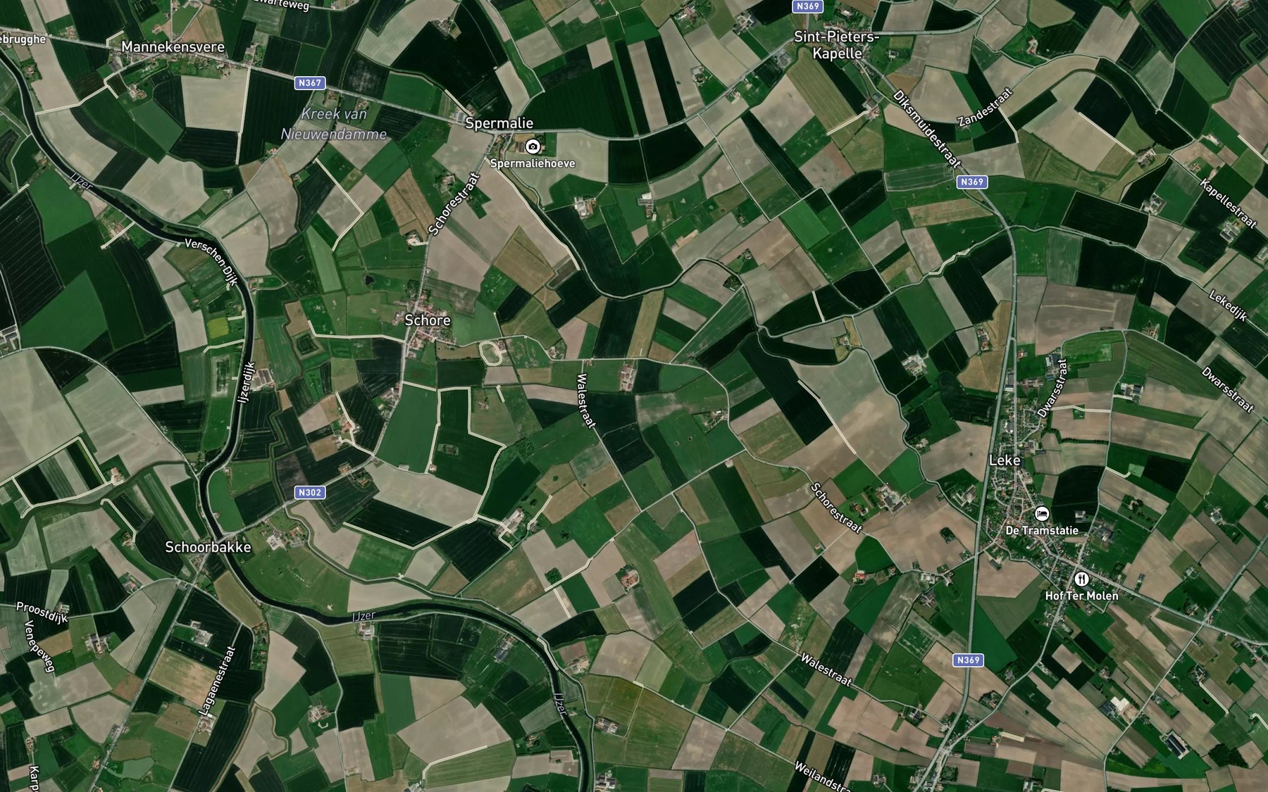 Satellite map of the Klein Walegeleed