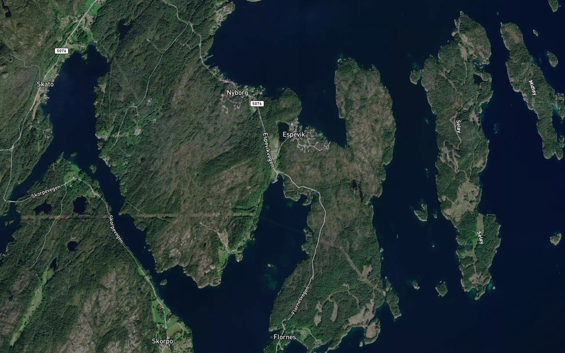 Satellite map of the Sora Espevika