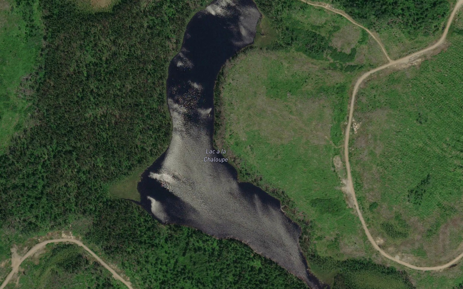 Satellite map of the Lac a la Chaloupe