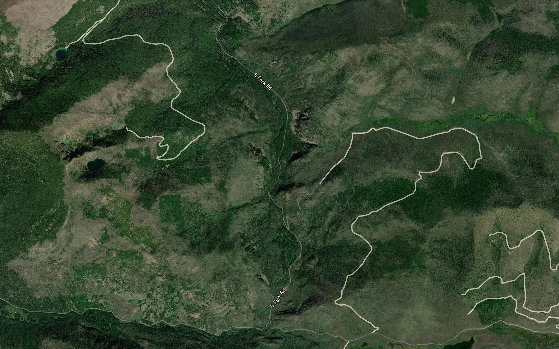 Satellite map of the Liberty Creek