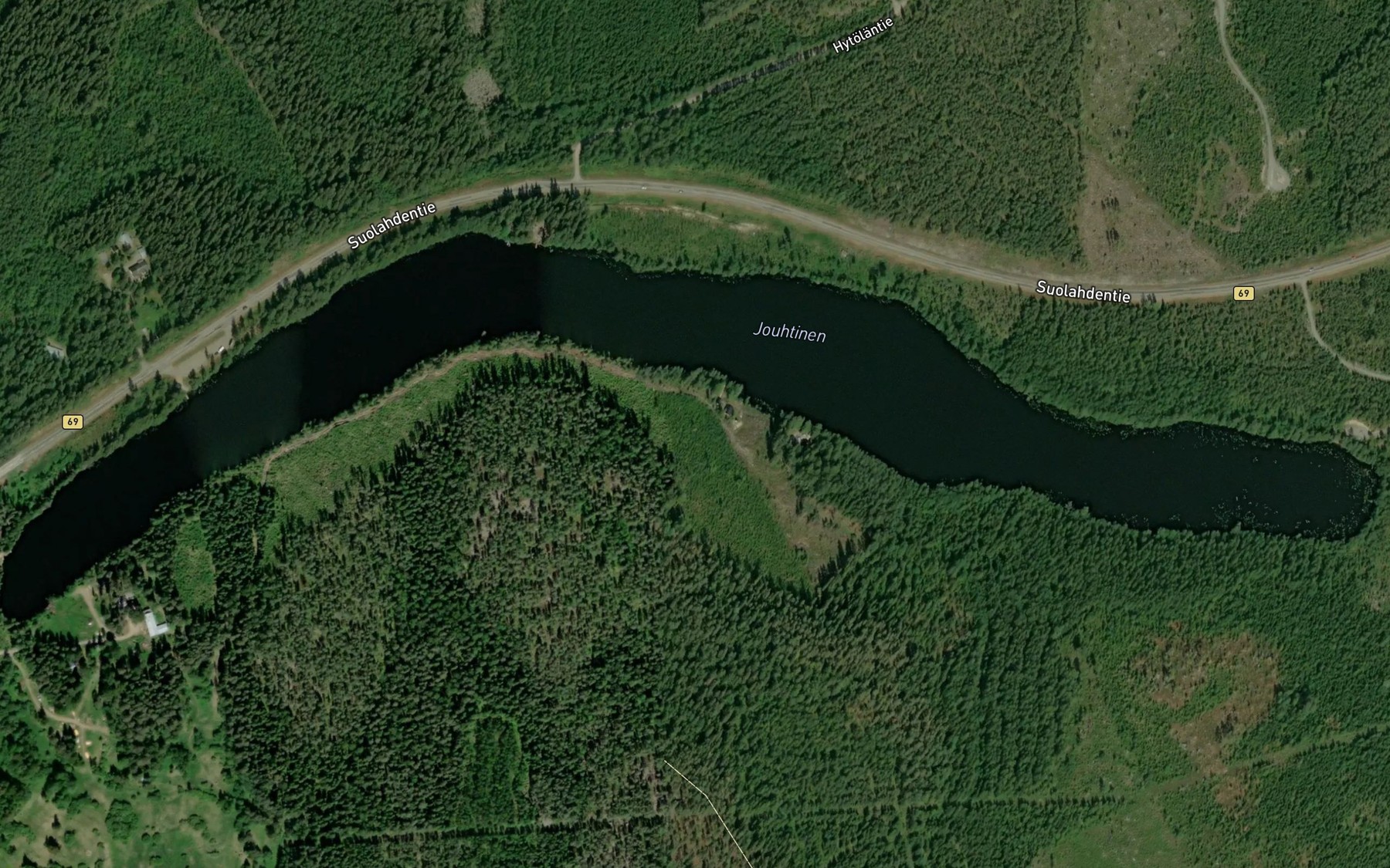Satellite map of the Jouhtinen