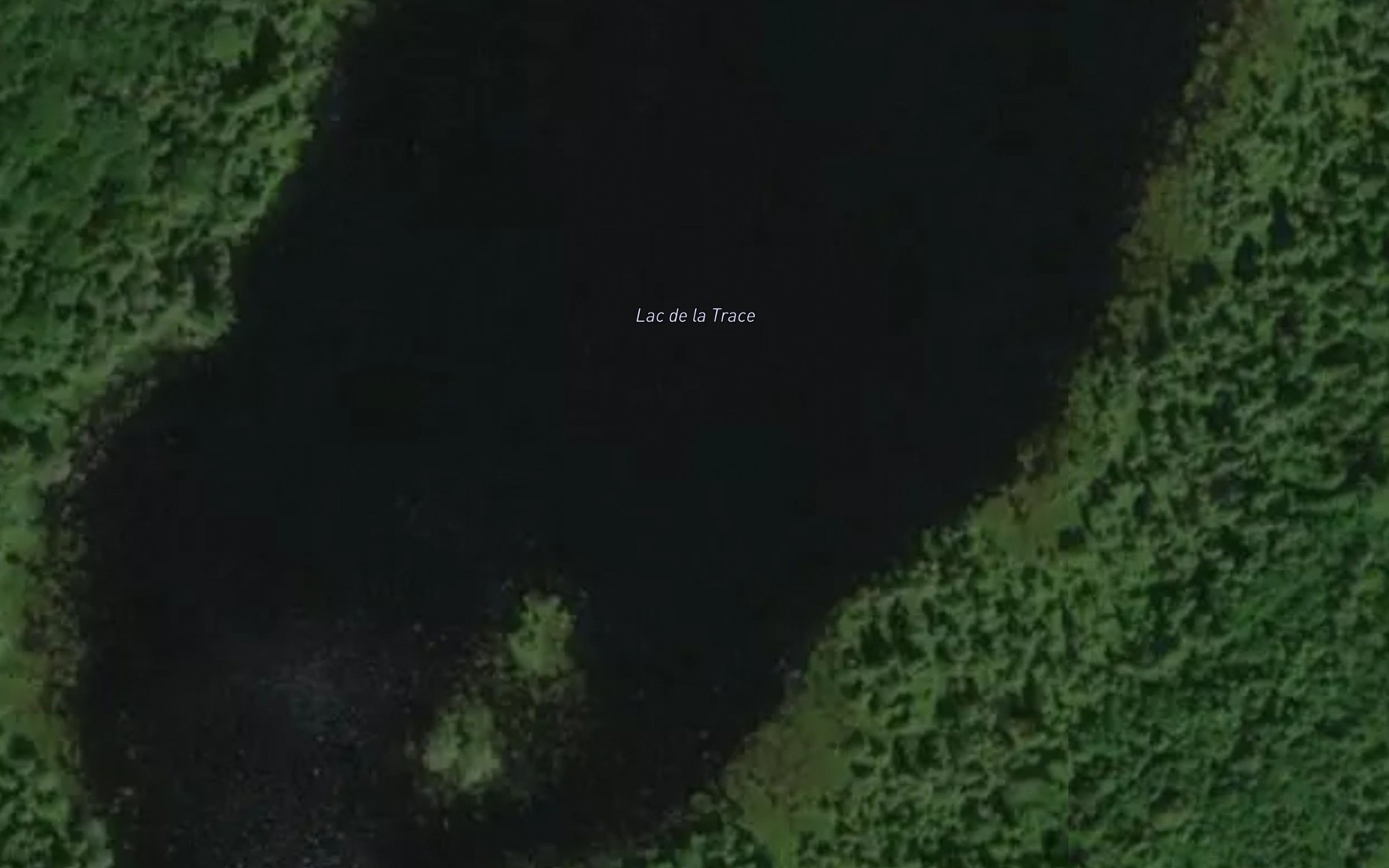 Satellite map of the Lac de la Trace
