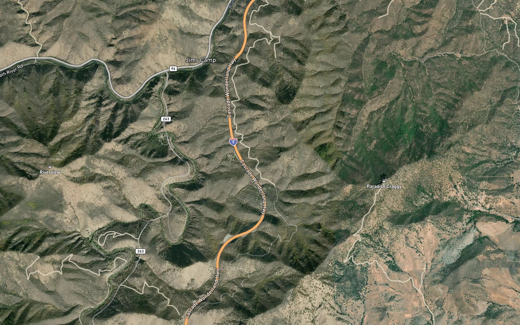 Satellite map of the Silvas Spring
