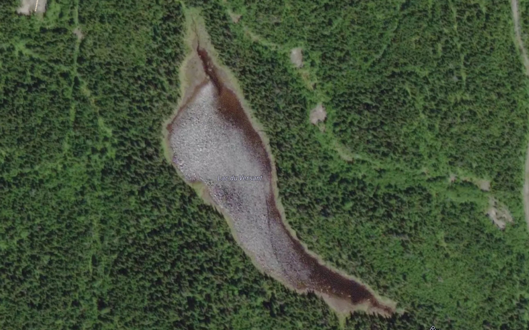 Satellite map of the Lac du Versant
