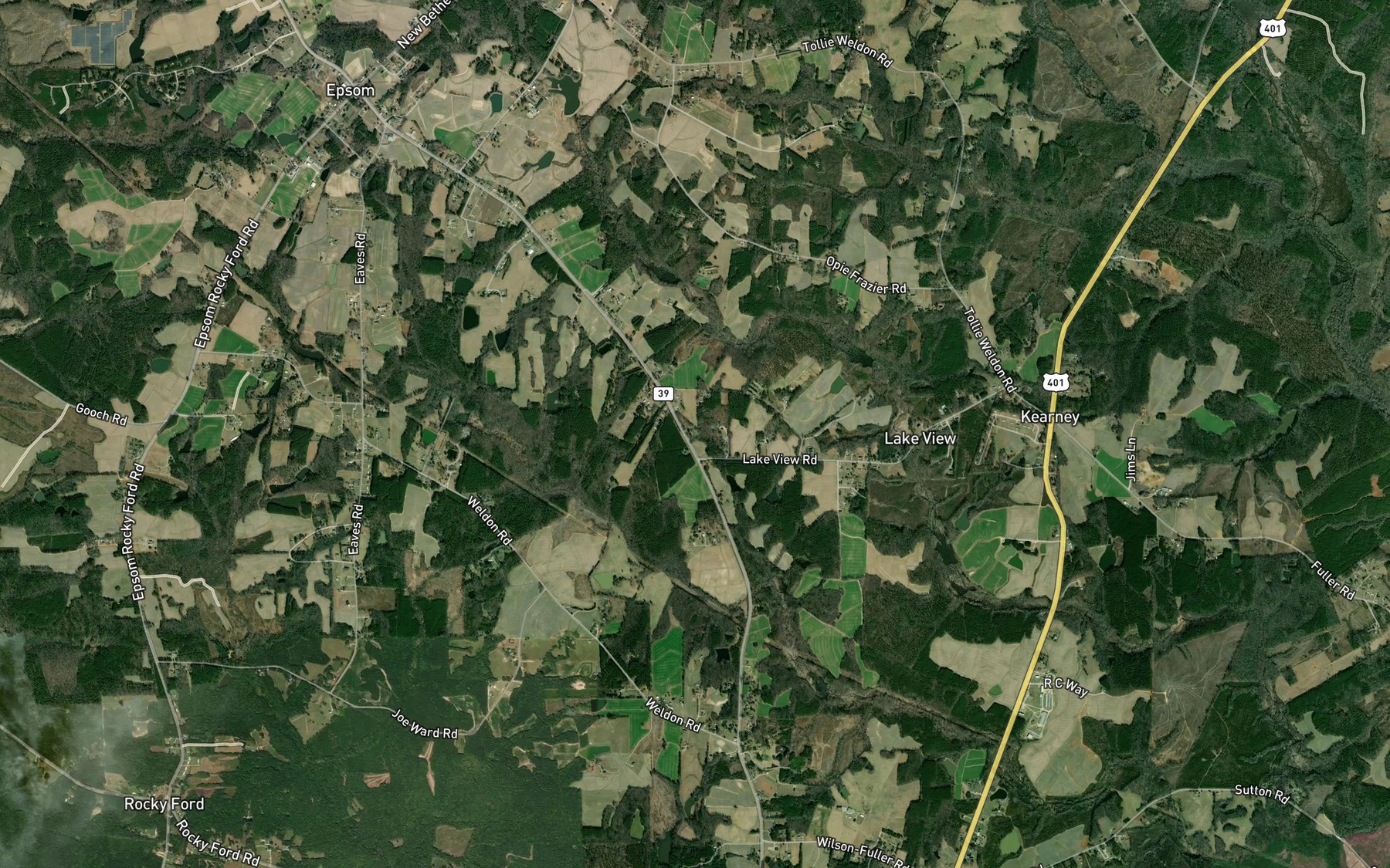 Satellite map of the Lake View