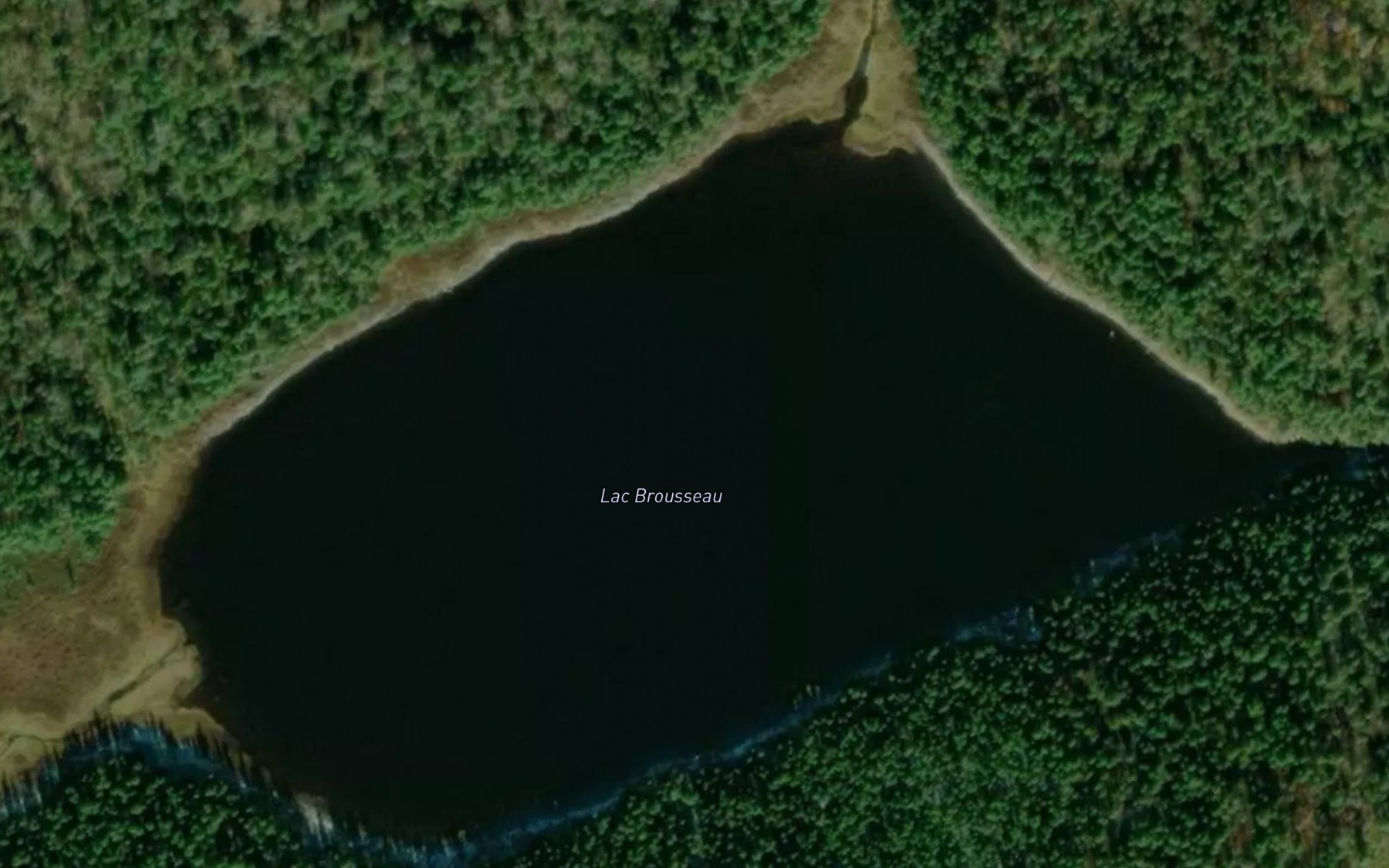Satellite map of the Lac Brousseau