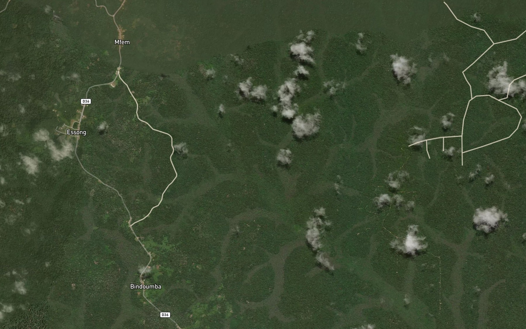 Satellite map of the Nseu