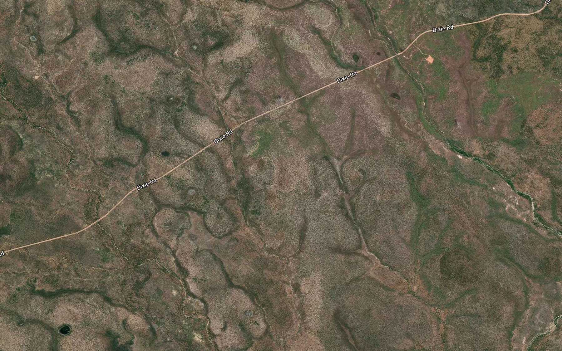 Satellite map of the Dixon Creek