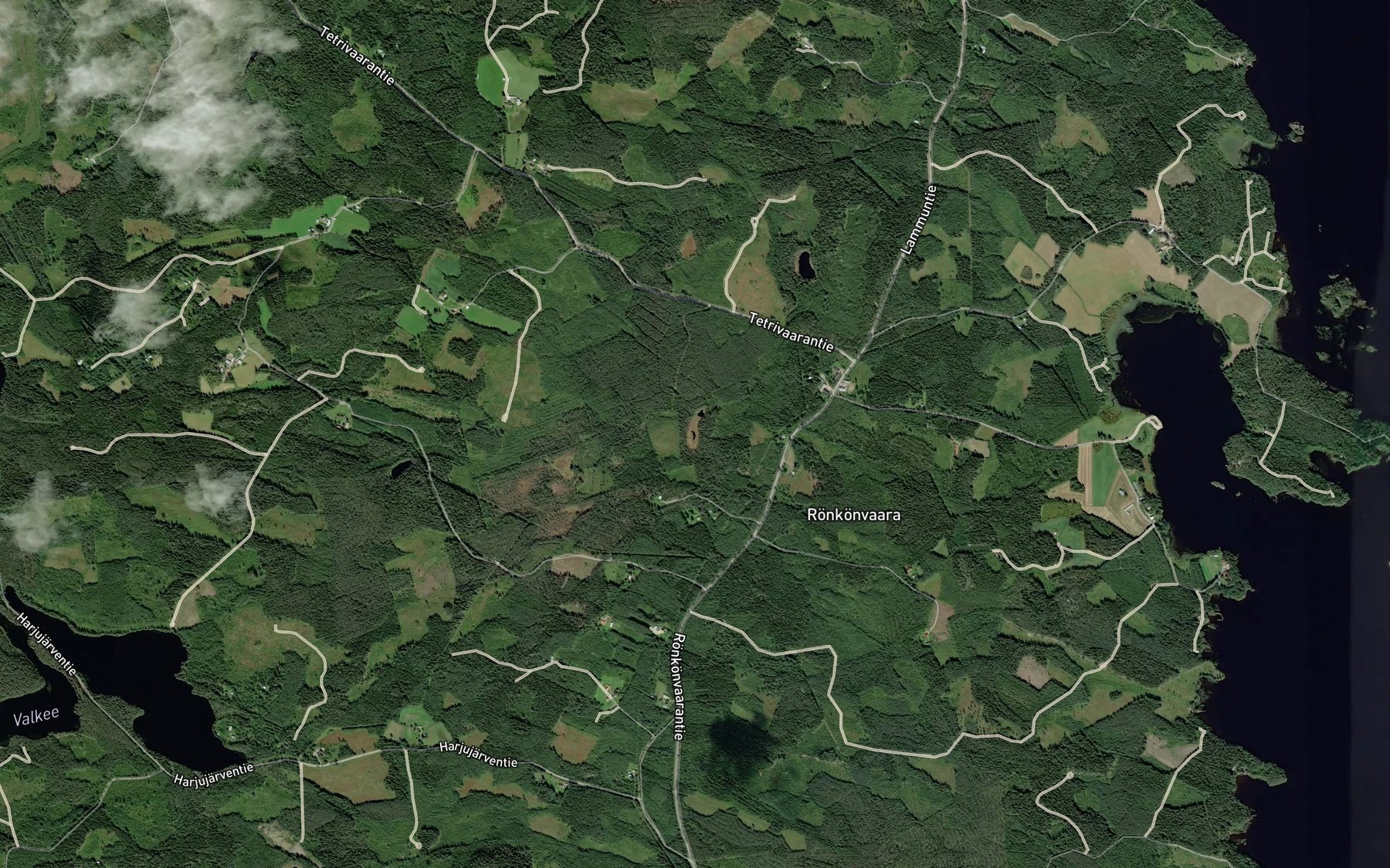 Satellite map of the Koiralammit