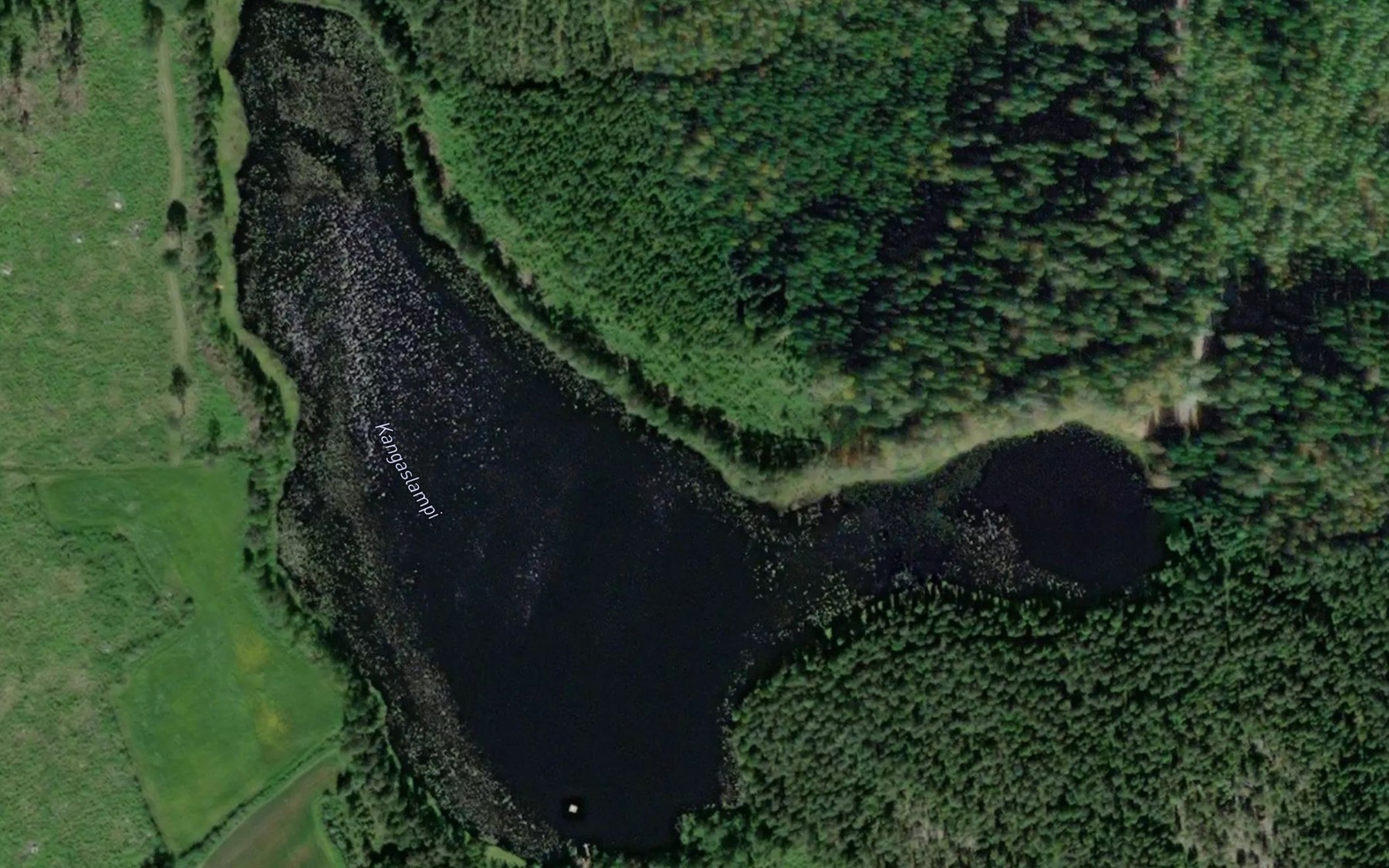Satellite map of the Kangaslampi