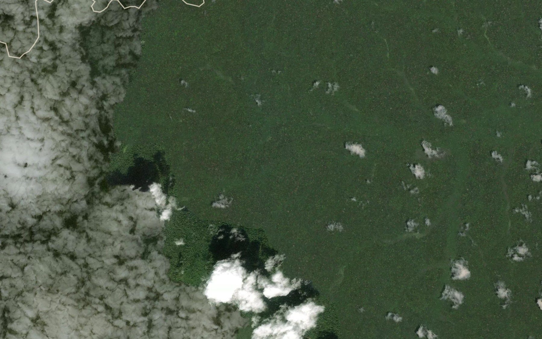 Satellite map of the Oubango