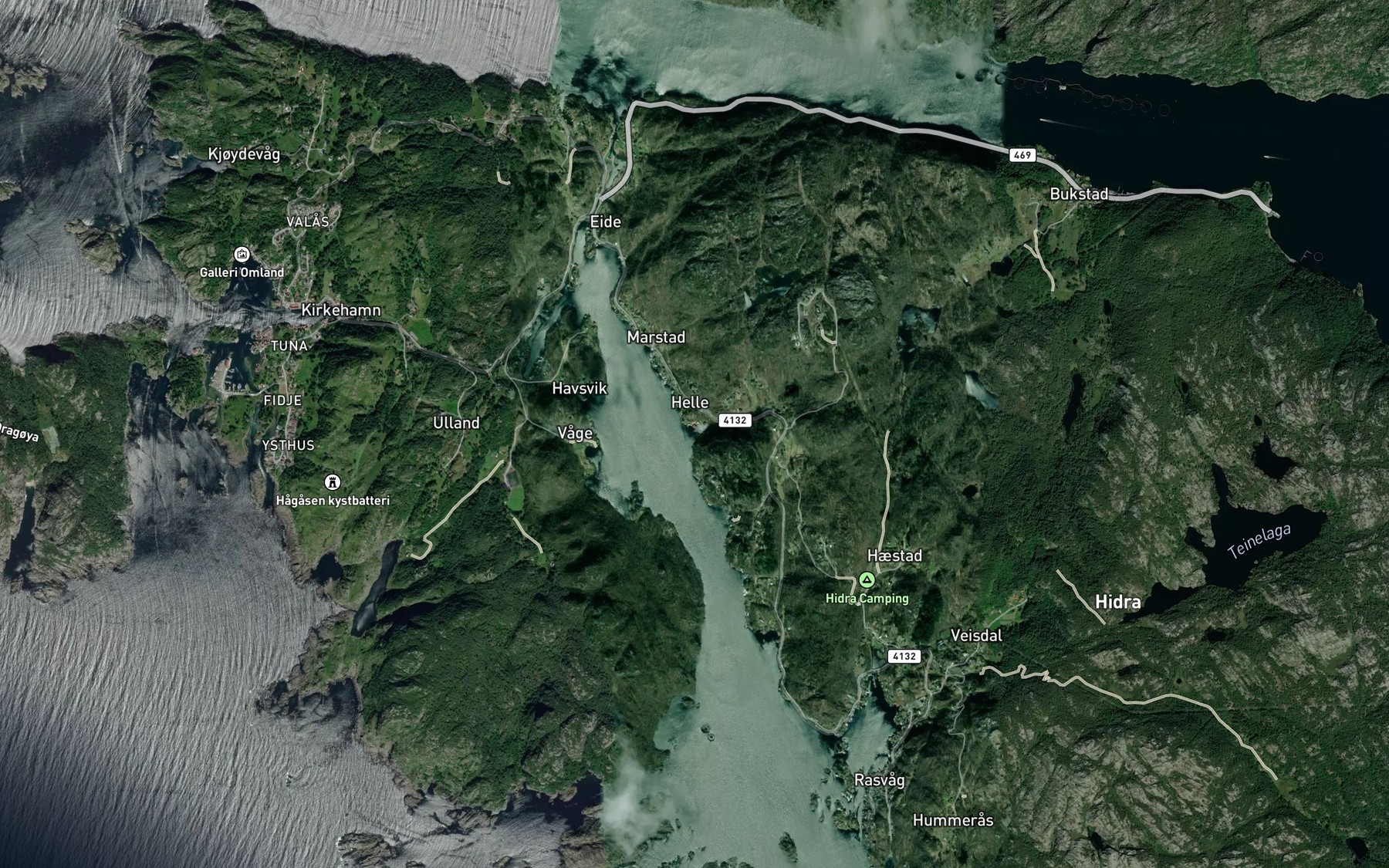 Satellite map of the Innerstobukta