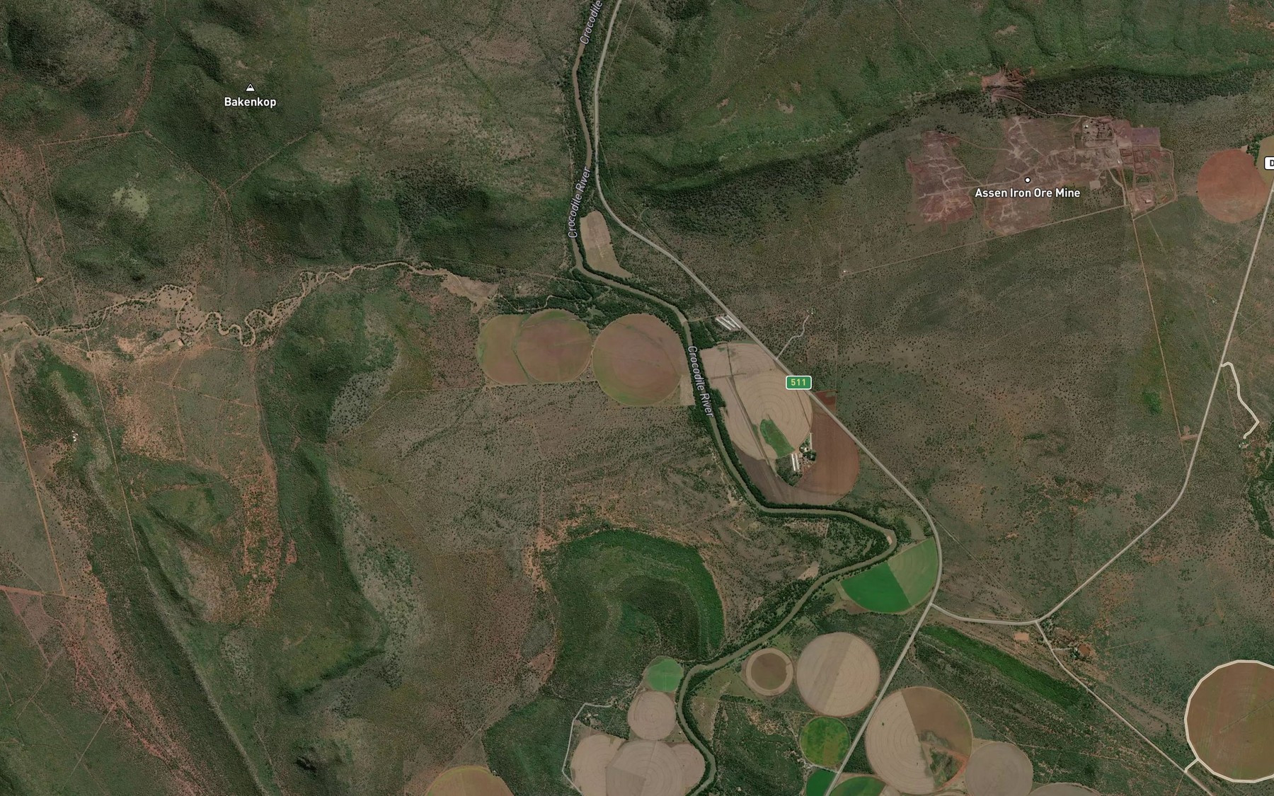 Satellite map of the Sandsloot