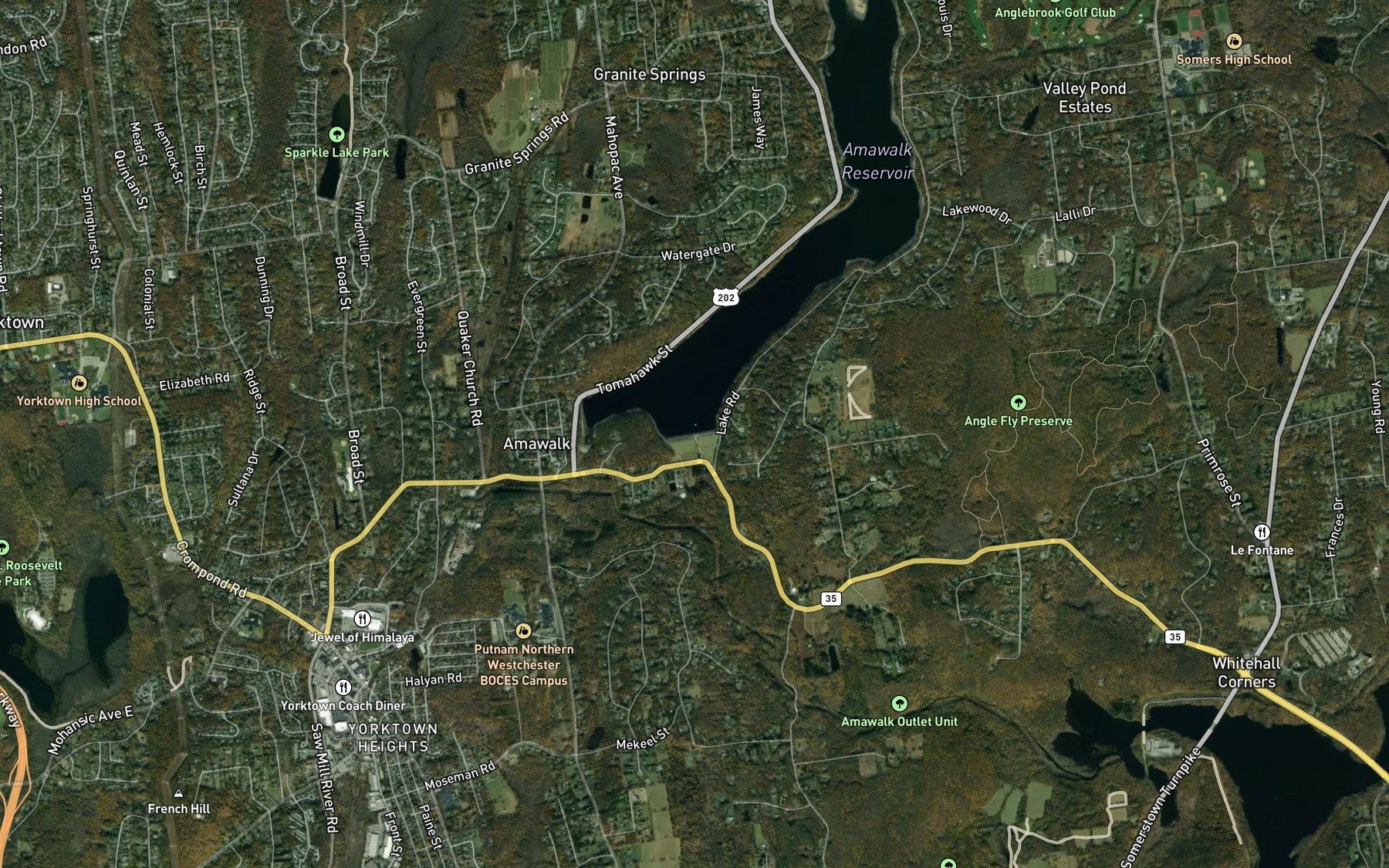 Amawalk Dam Fishing in New York 2026 — Live Reports, Forecast & AI ...