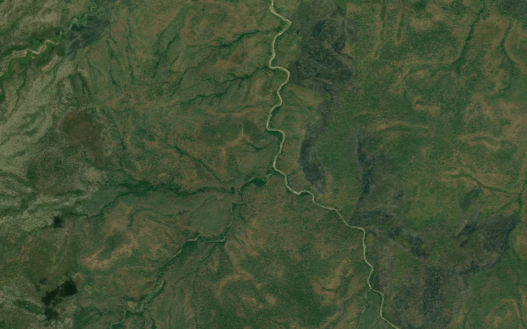Satellite map of the Mayo Nyele