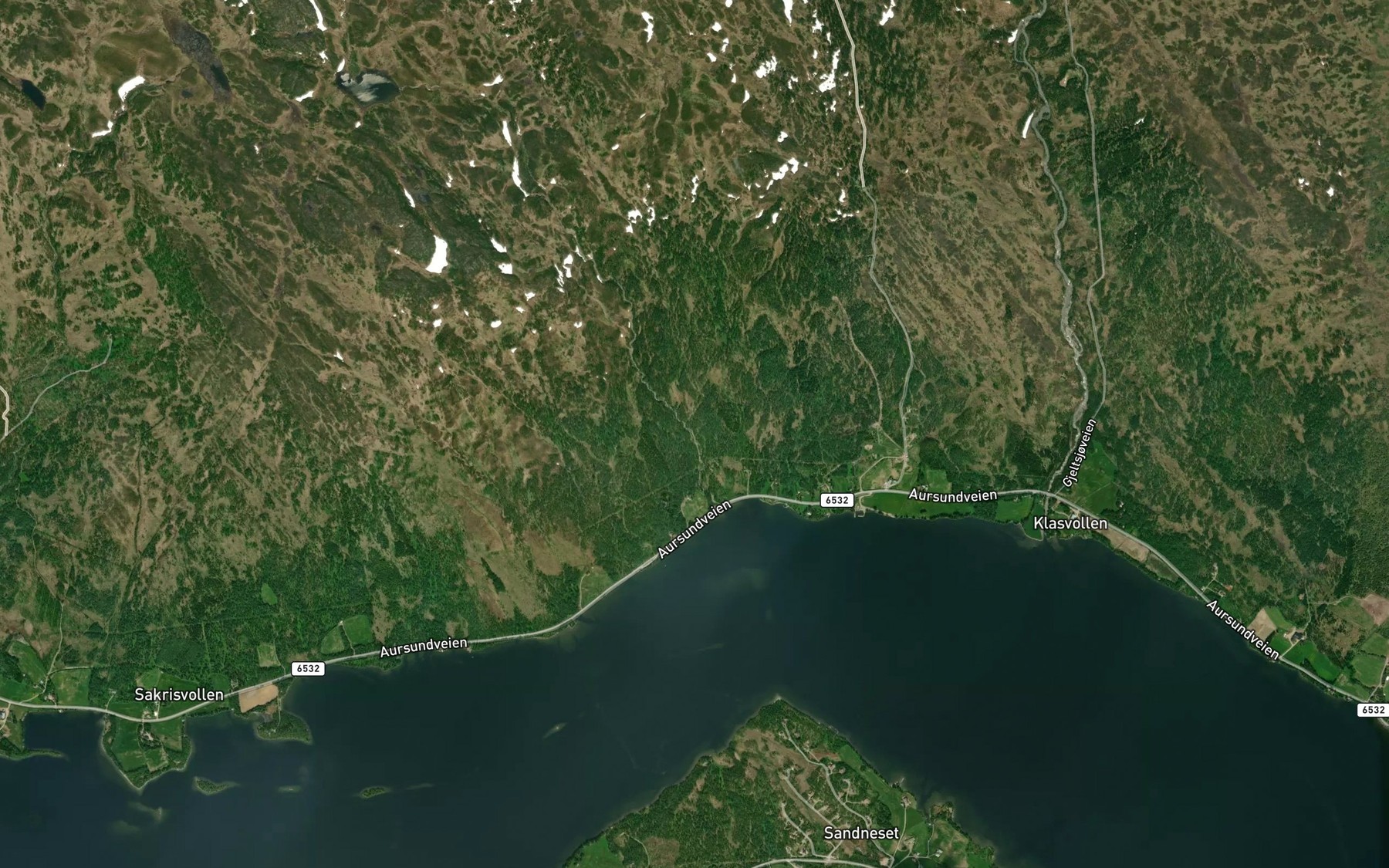 Satellite map of the Steinbubekken