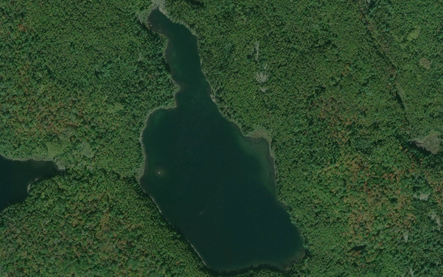 Satellite map of the Green Lake