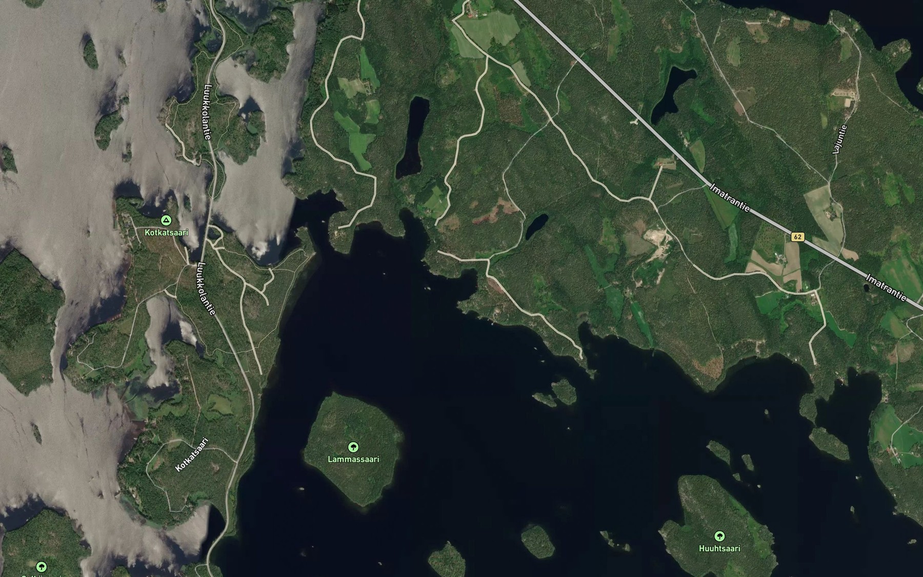 Satellite map of the Kontionpaanlahti