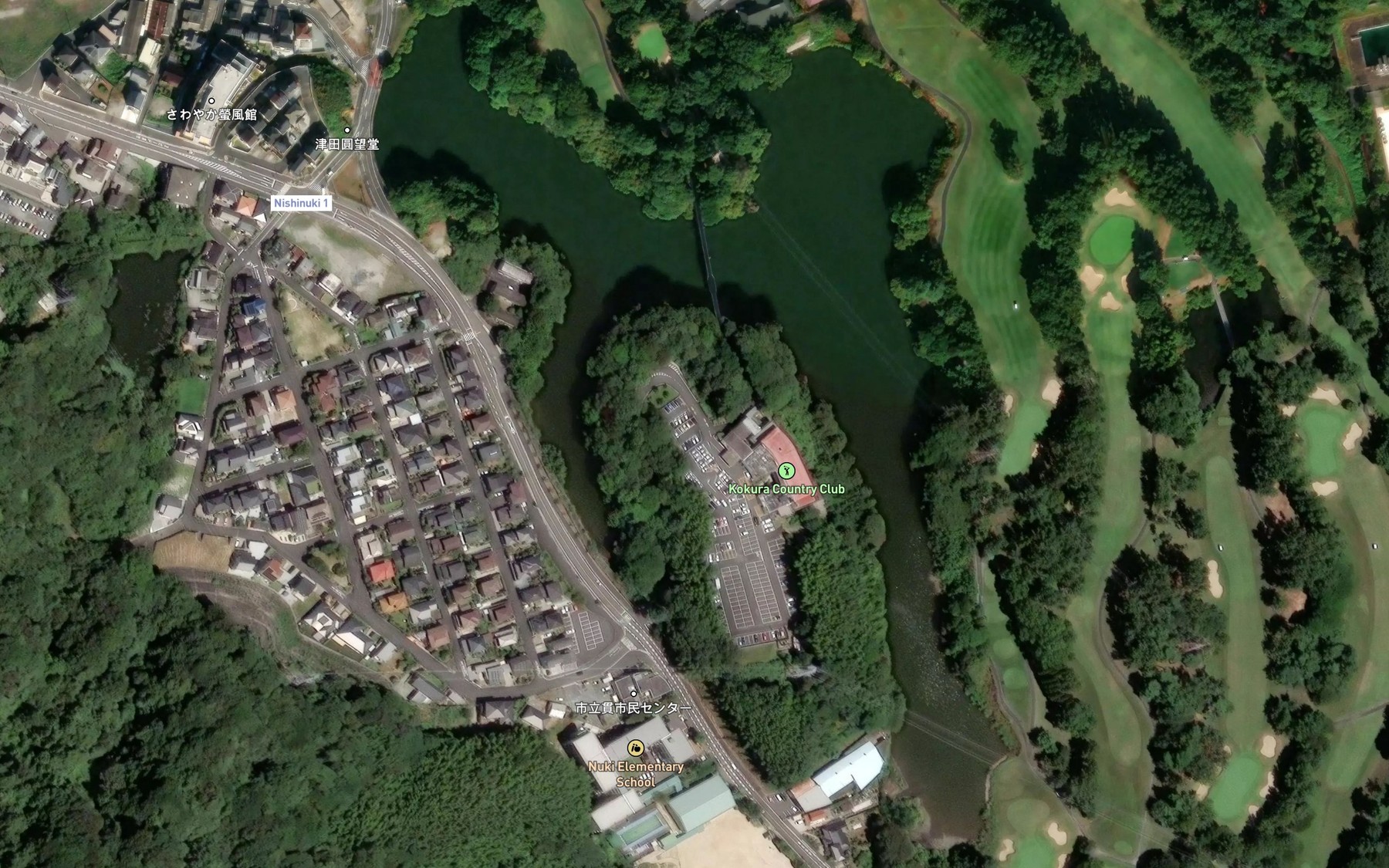 Satellite map of the O Ike