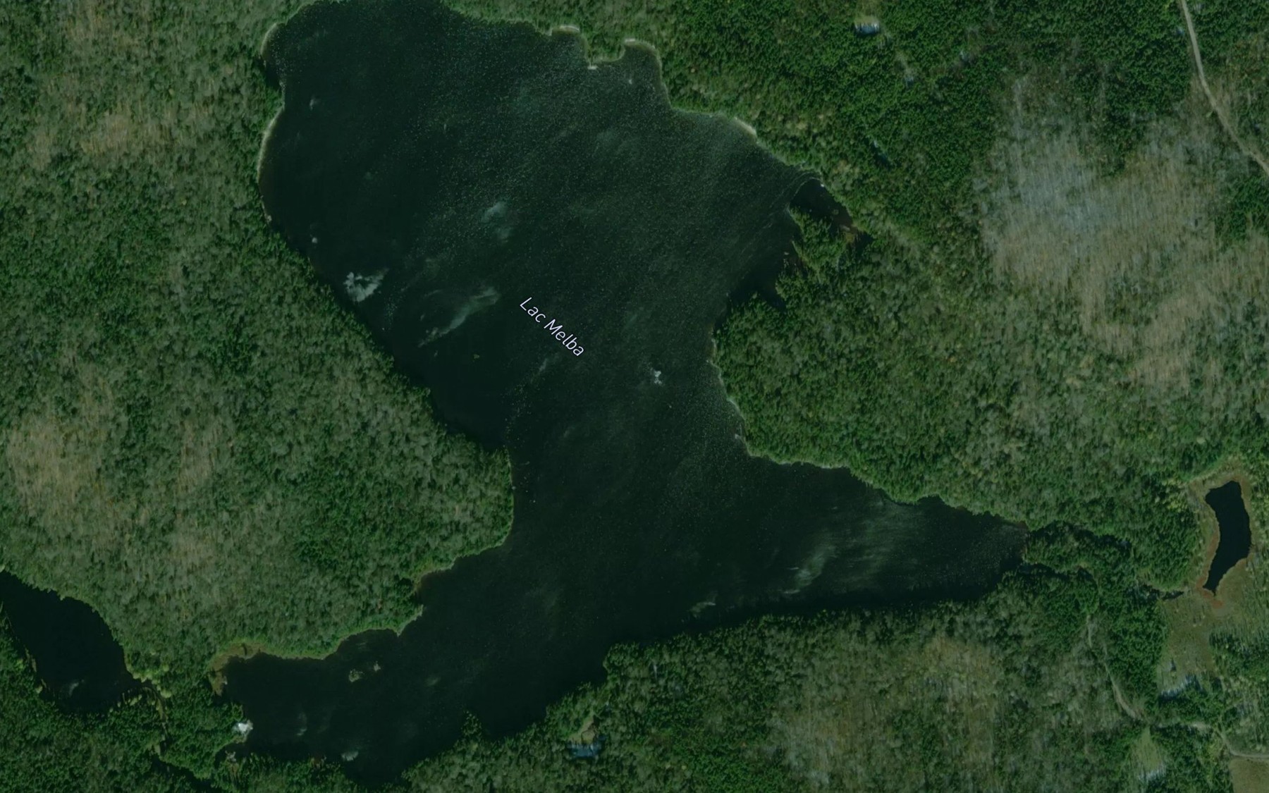 Satellite map of the Lac Melba