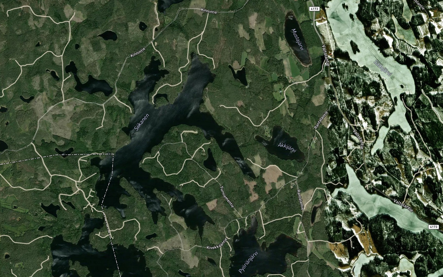 Satellite map of the Kivilahti