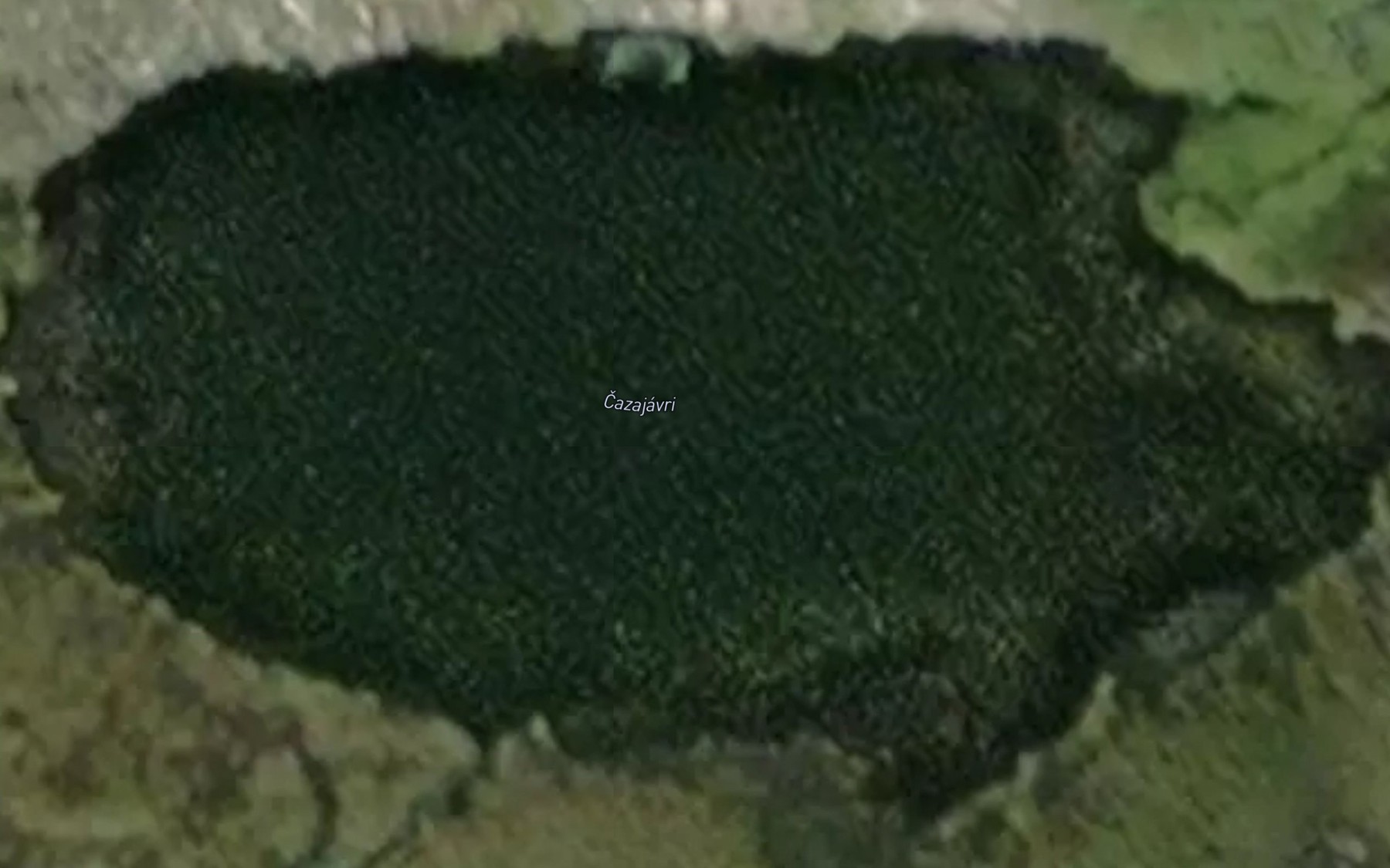 Satellite map of the Cazajavri