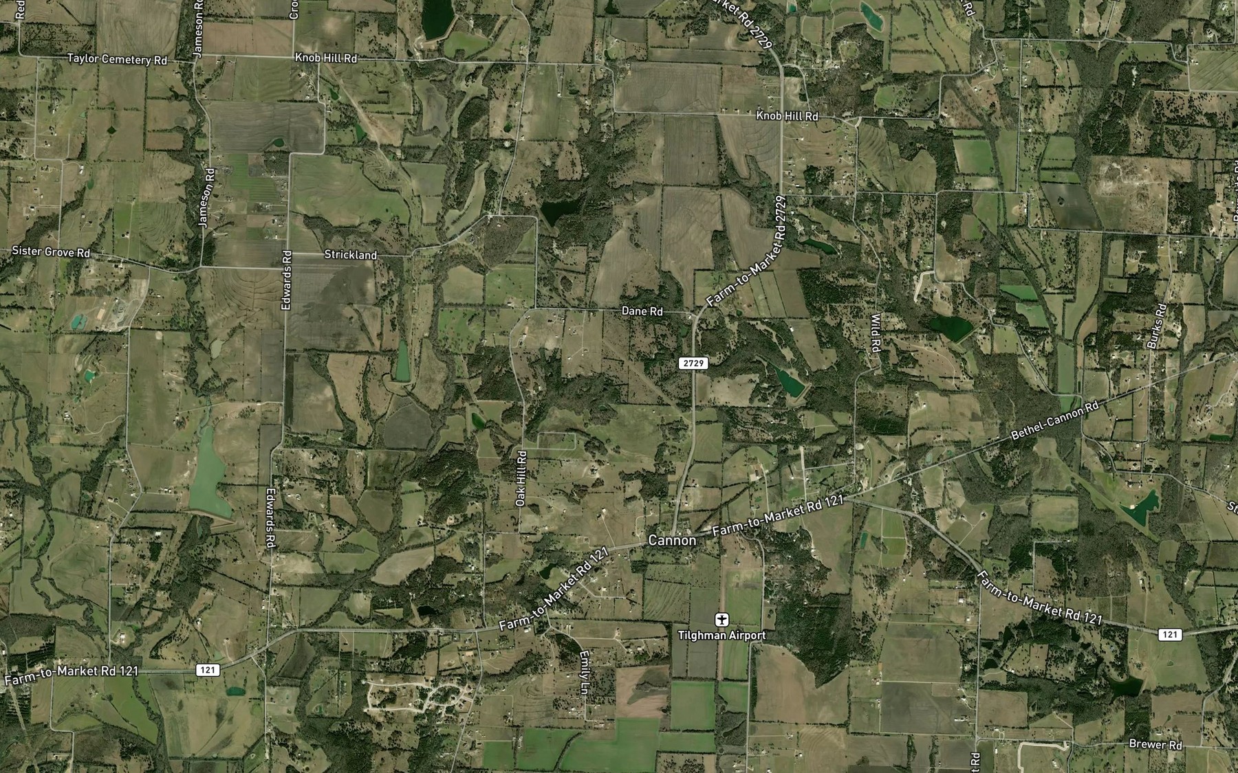 Satellite map of the Soil Conservation Service Site 8 Reservoir