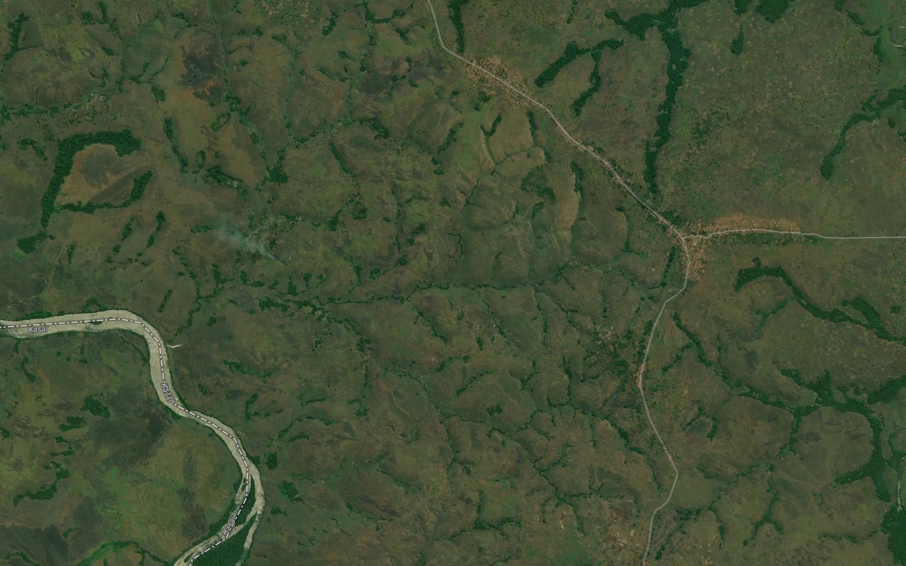 Satellite map of the Tshimpuisi