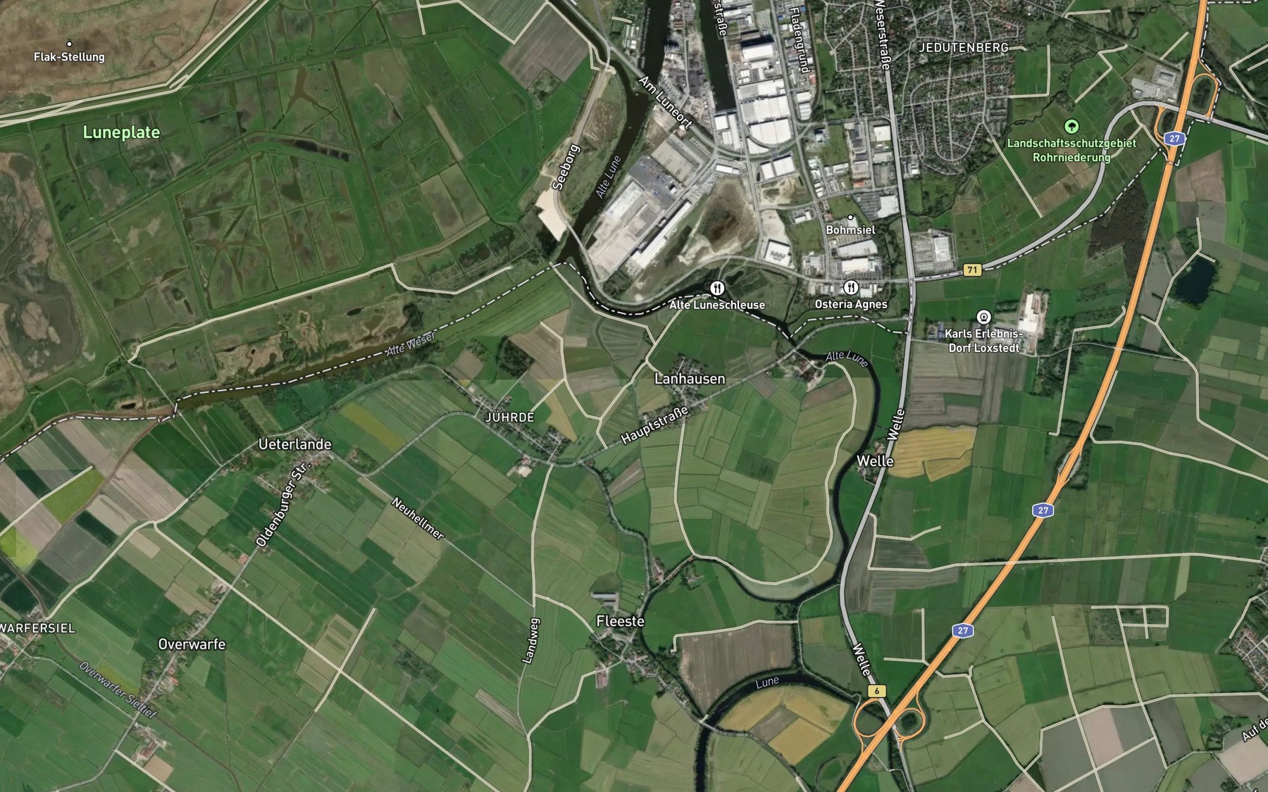 Satellite map of the Balge