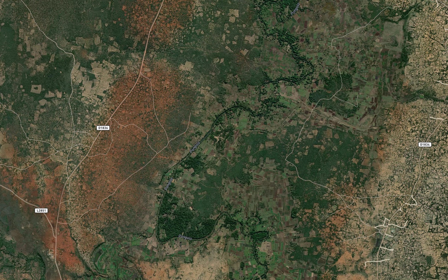 Satellite map of the Subane