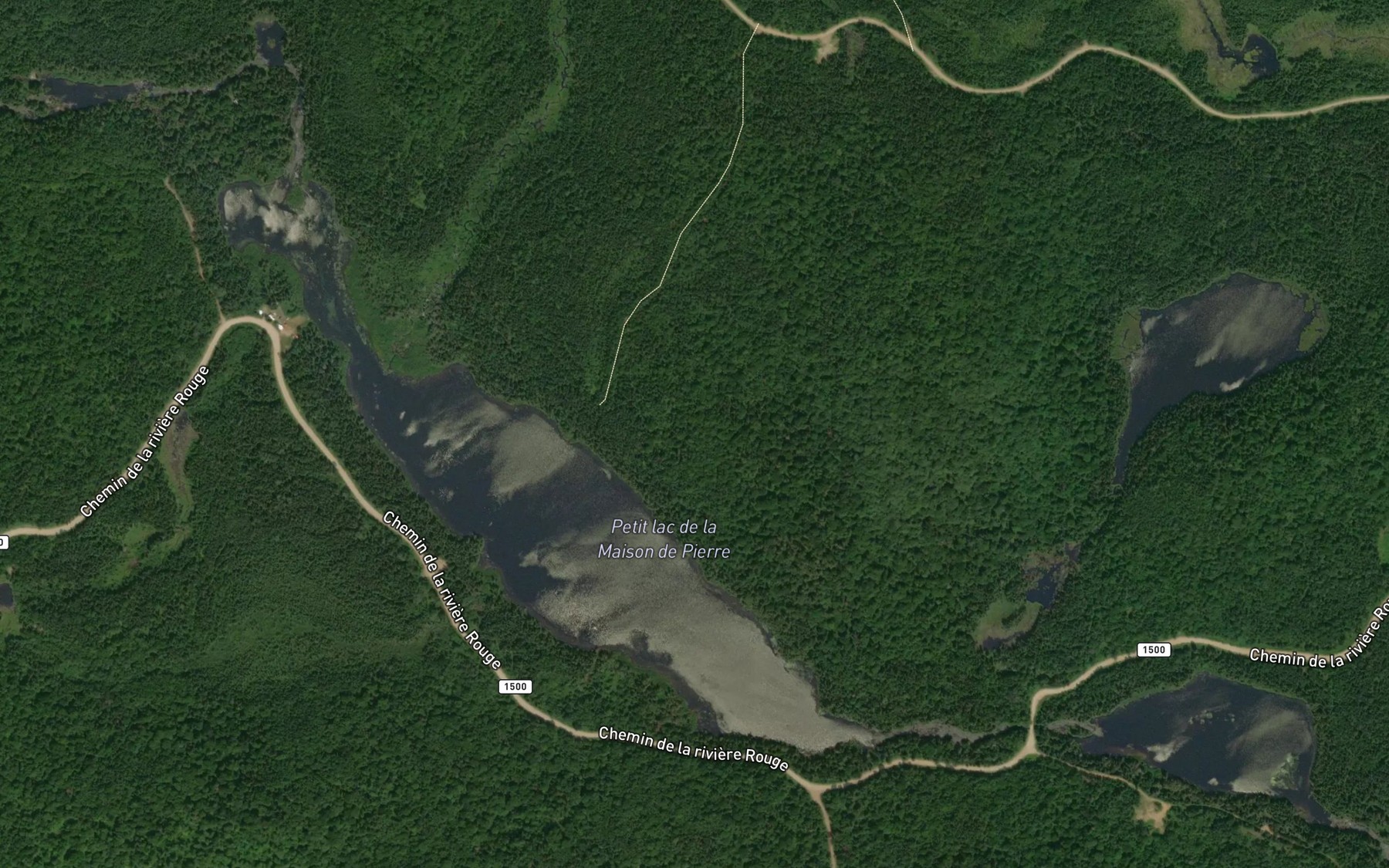 Satellite map of the Petit lac de la Maison de Pierre