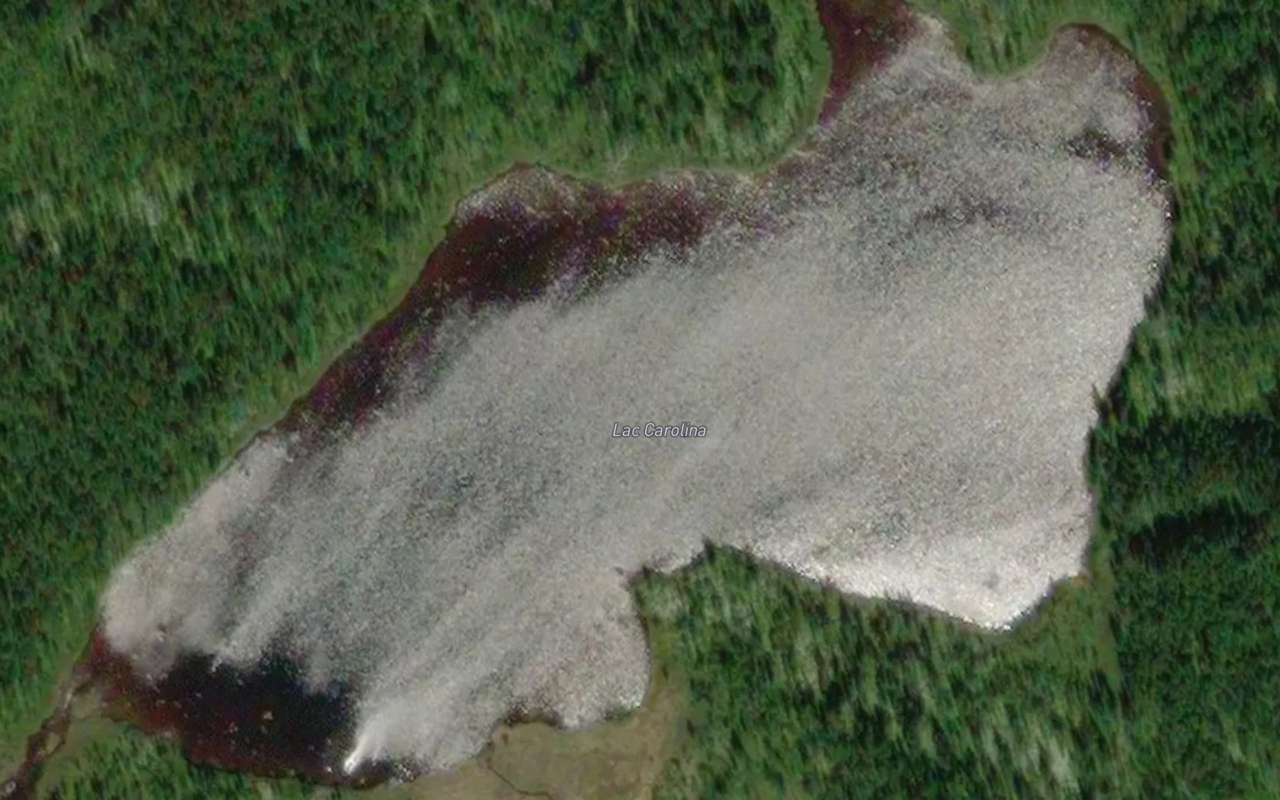 Satellite map of the Lac Carolina