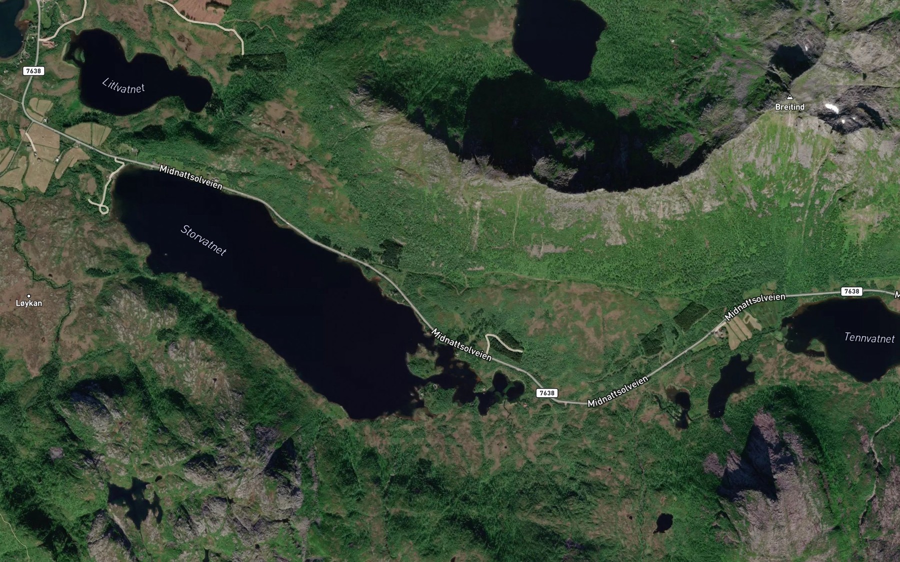 Satellite map of the Nilsjordelva