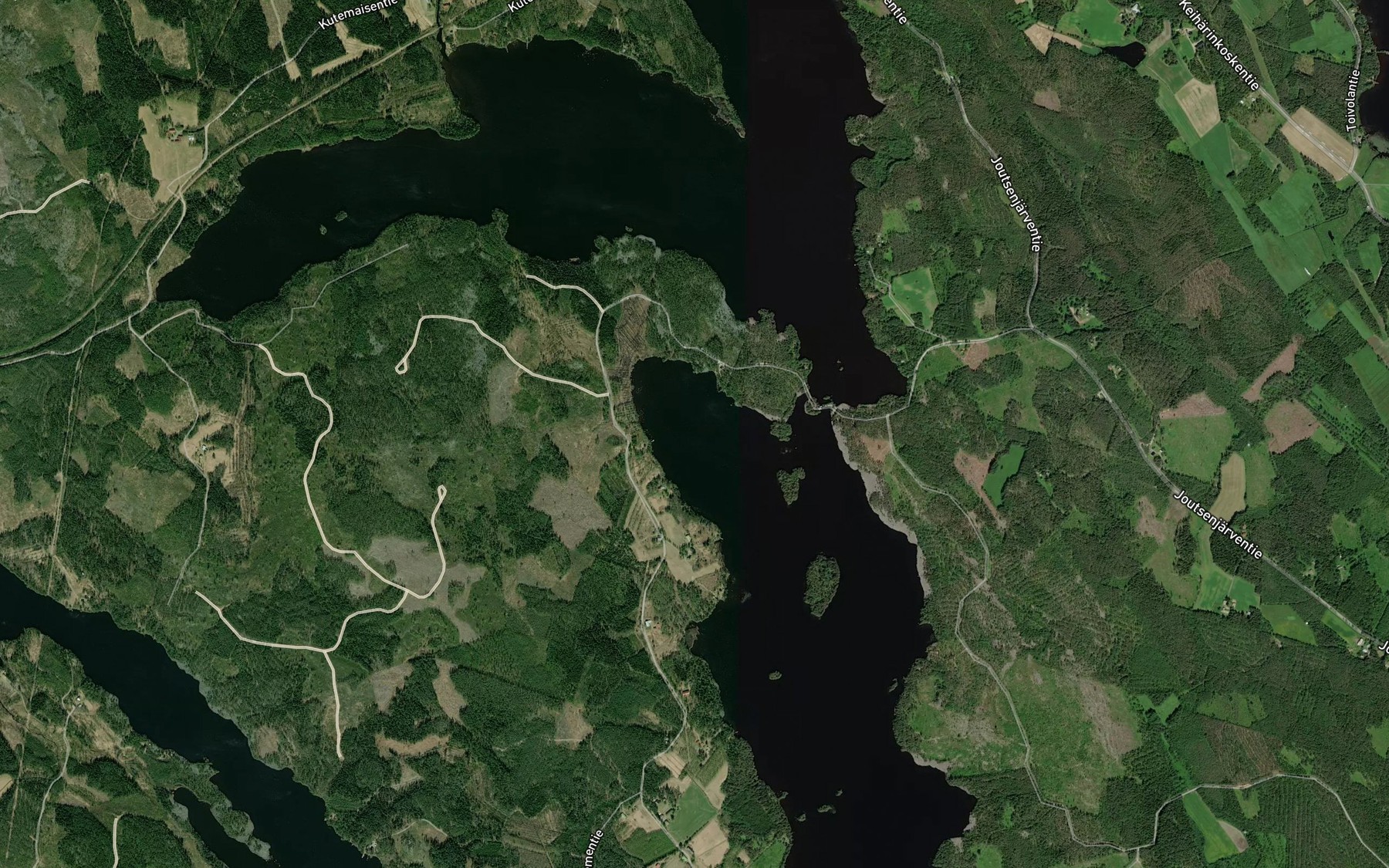 Satellite map of the Rikkolahti