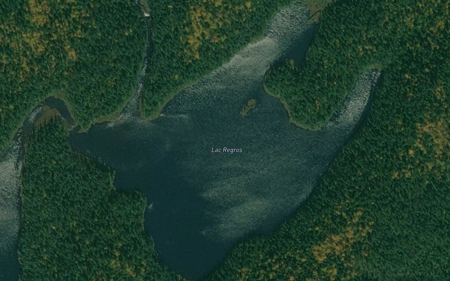 Satellite map of the Lac Regros