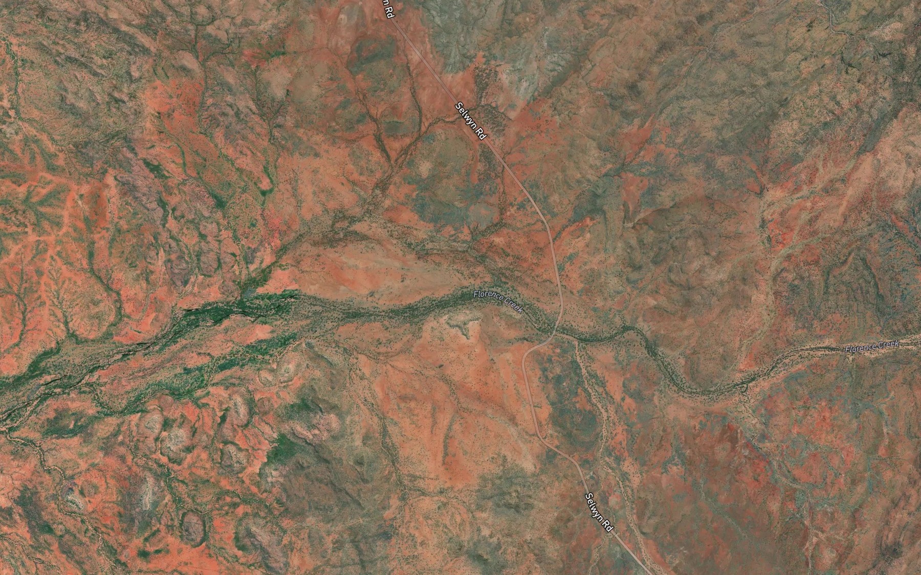 Satellite map of the Granite Creek