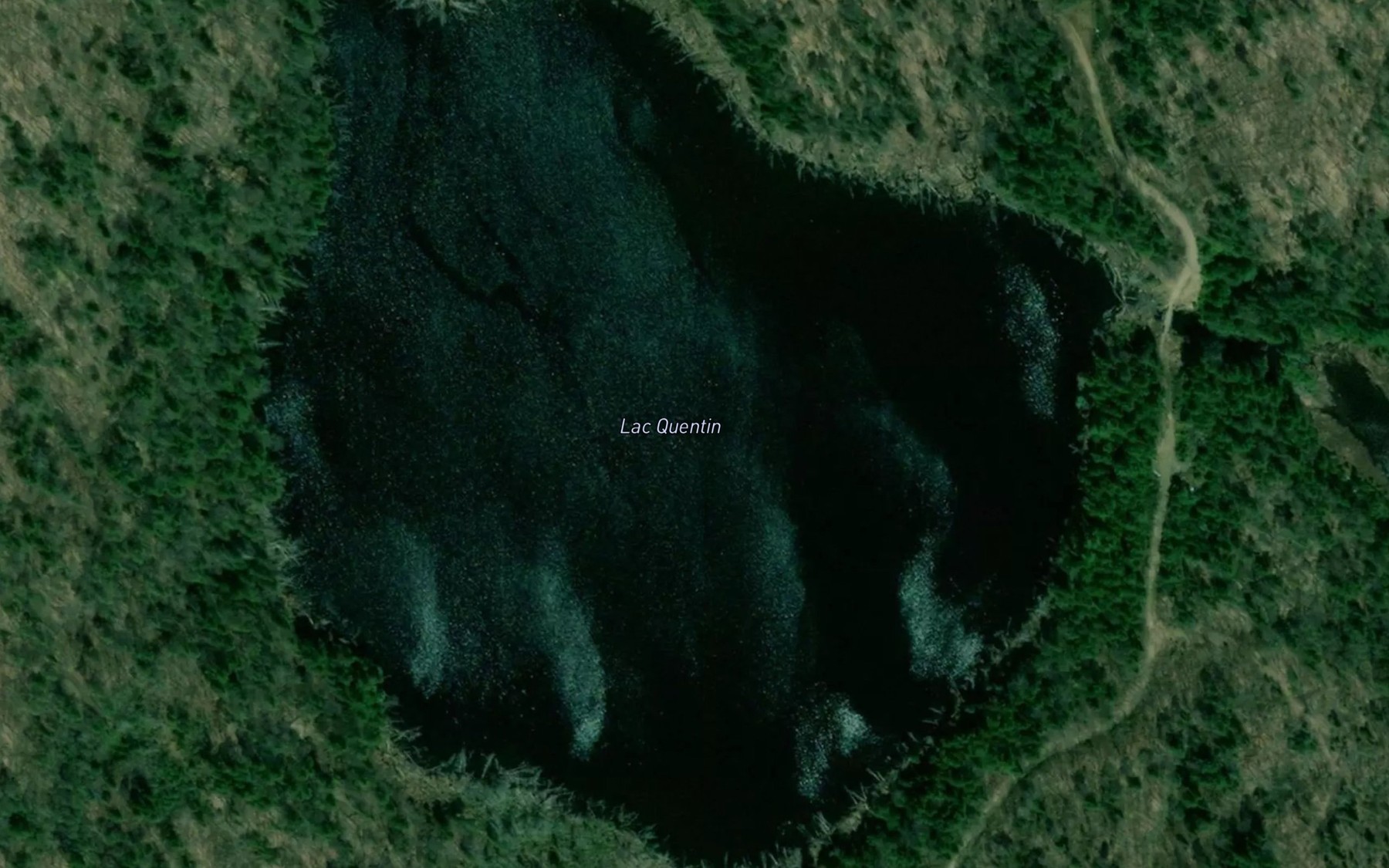 Satellite map of the Lac Quentin