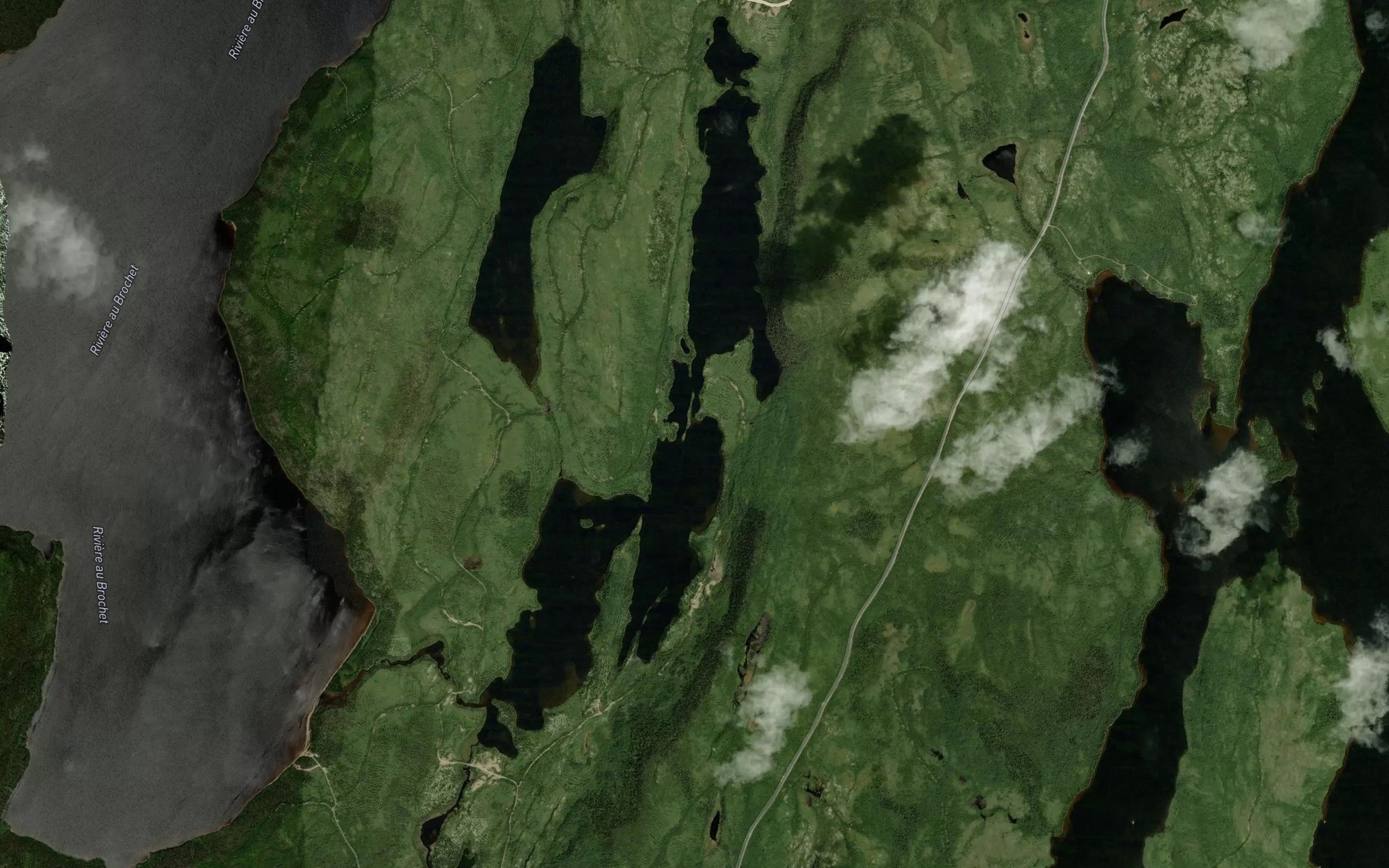 Satellite map of the Lac Edouard