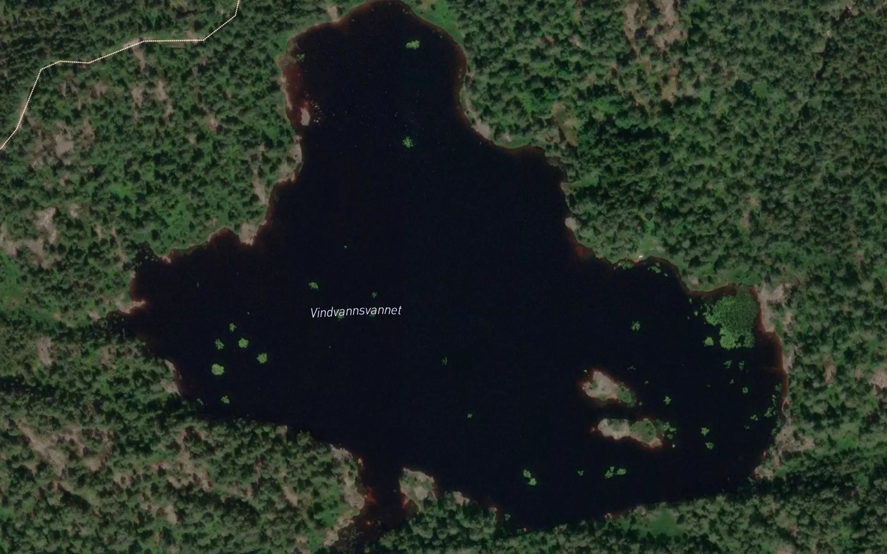 Satellite map of the Vindvatnet