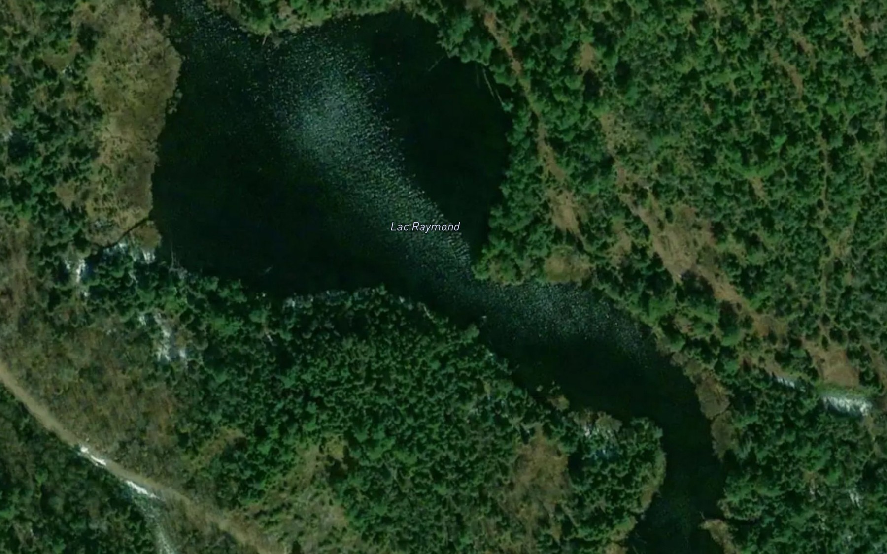 Satellite map of the Lac Raymond