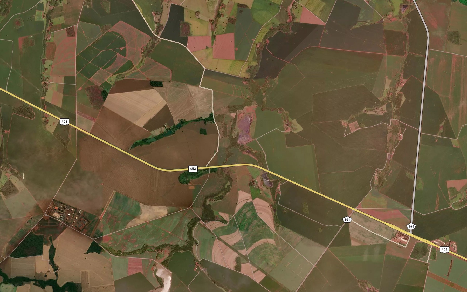 Satellite map of the Corrego da Mexerica
