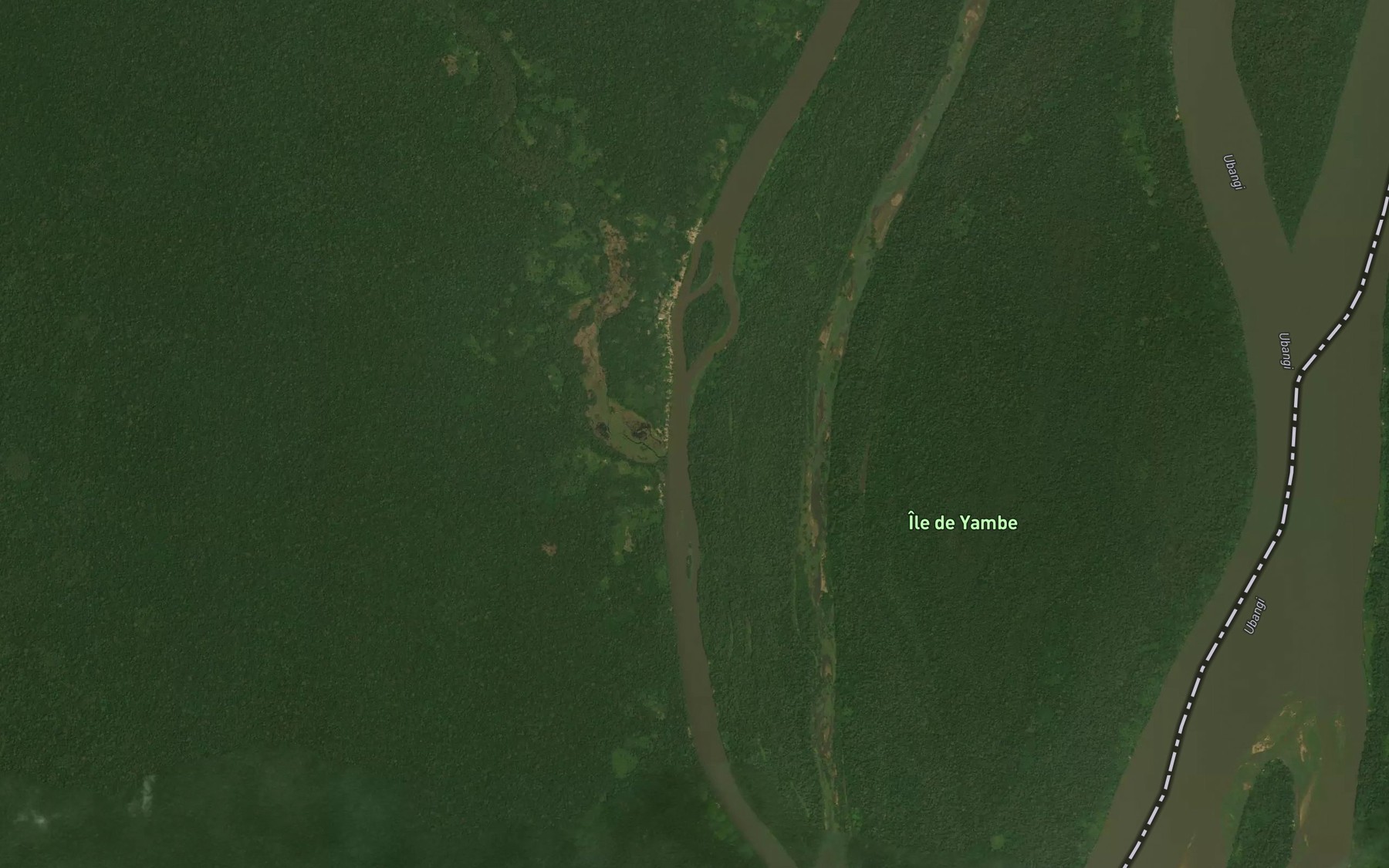 Satellite map of the Loubagni