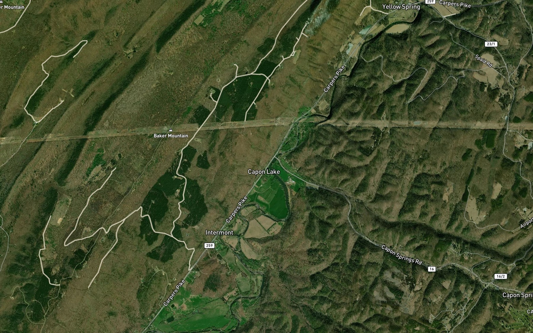 Satellite map of the Cold Spring