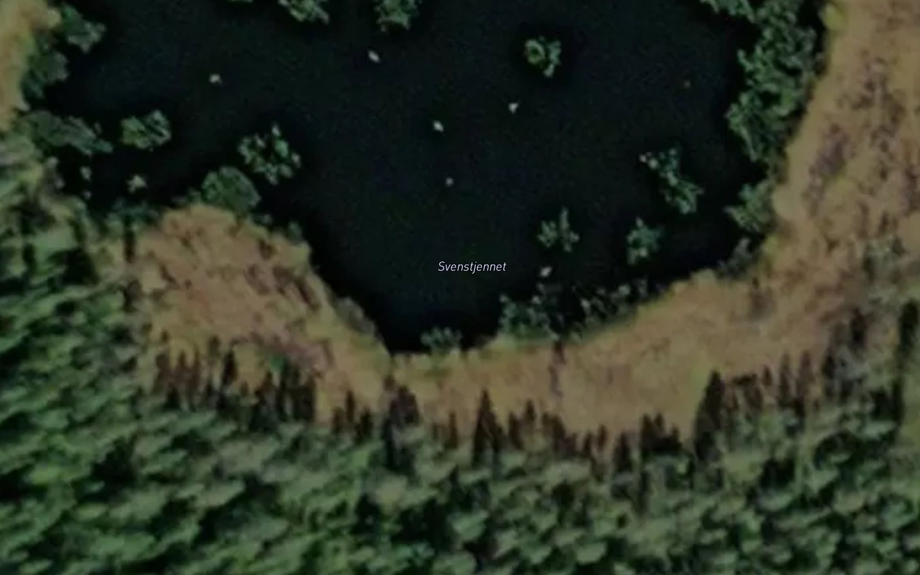 Satellite map of the Svenstjernet