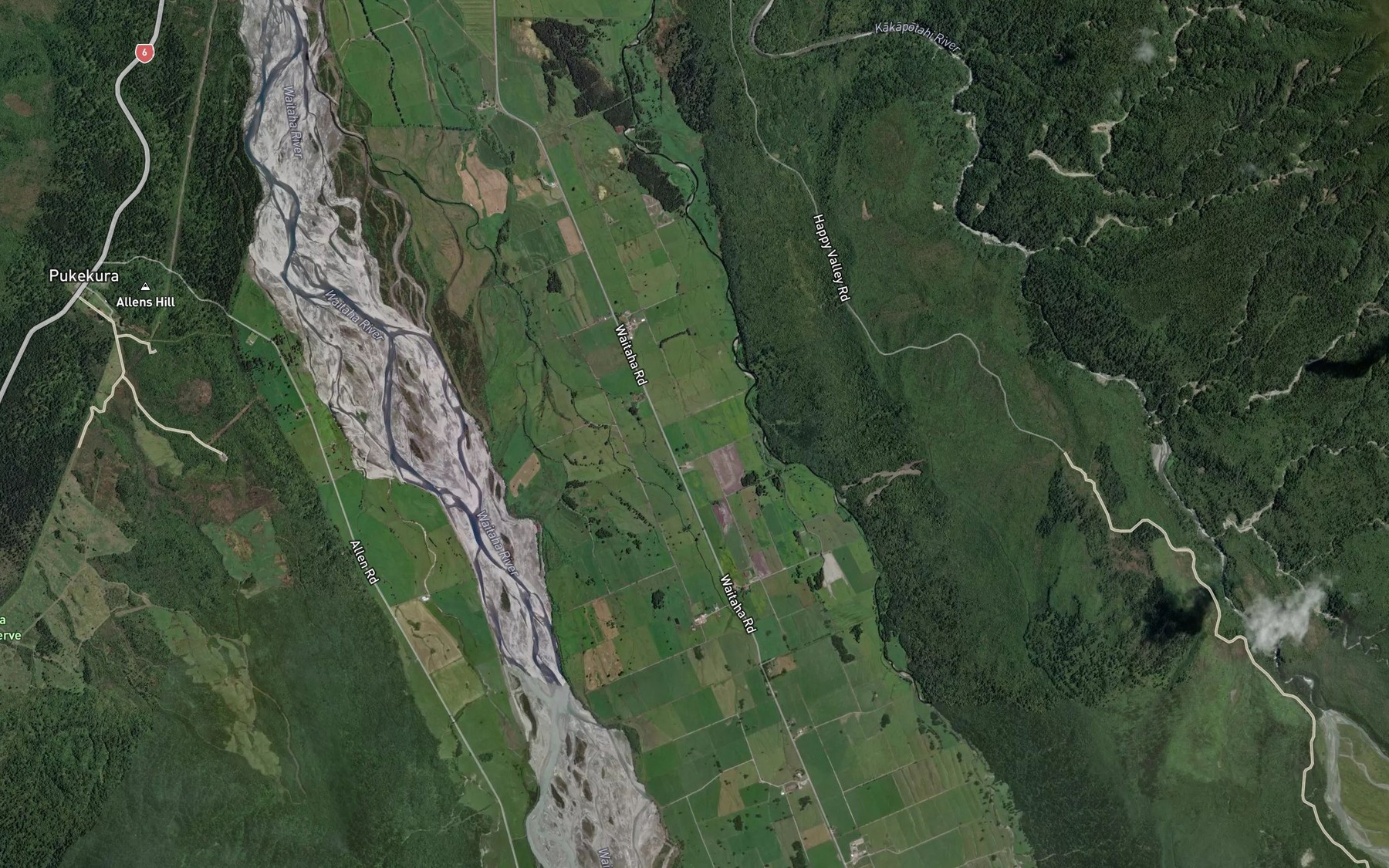 Satellite map of the Chinn Creek